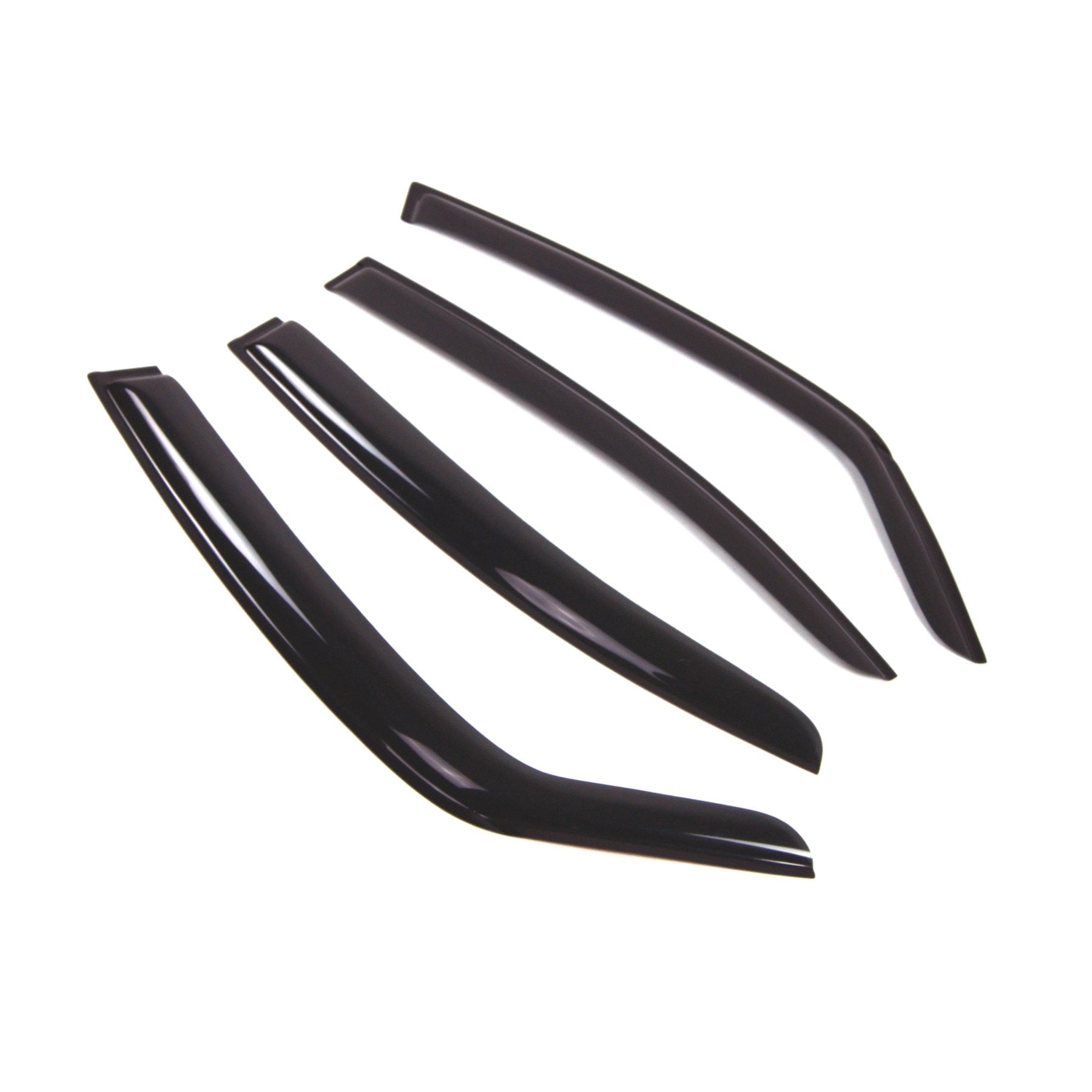 Tuningpros Outside Mount Window Vent Visors Rain Guards Compatible With Suzuki Sx4 2008-2010 | Side Window Wind Deflectors Rain
