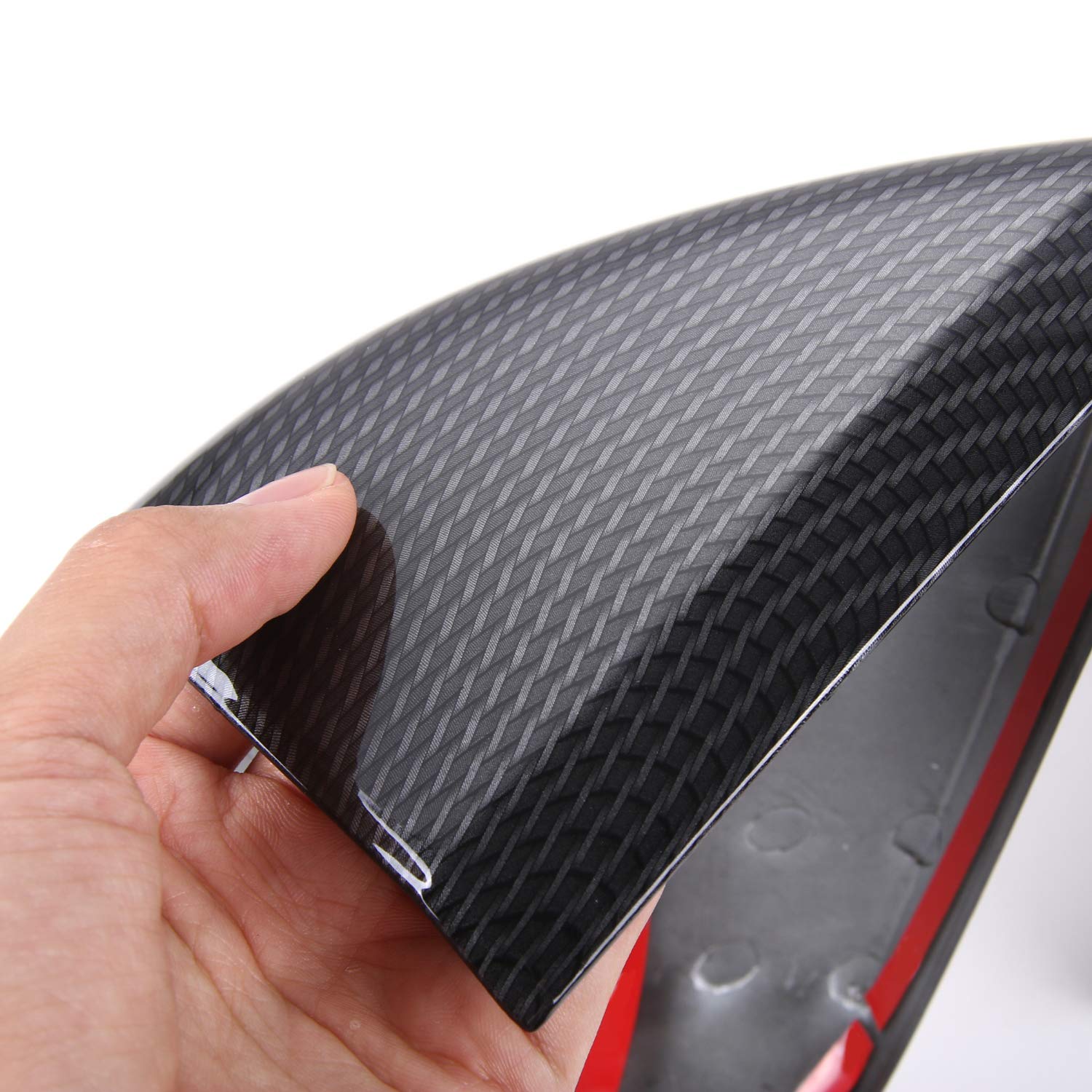 Rt-Tcz Rearview Mirror Cover Trim Kit Decoration Compatible With Ford Mustang 2015 2016 2017 2018 2019 2020 2021 2022(Carbon Fib