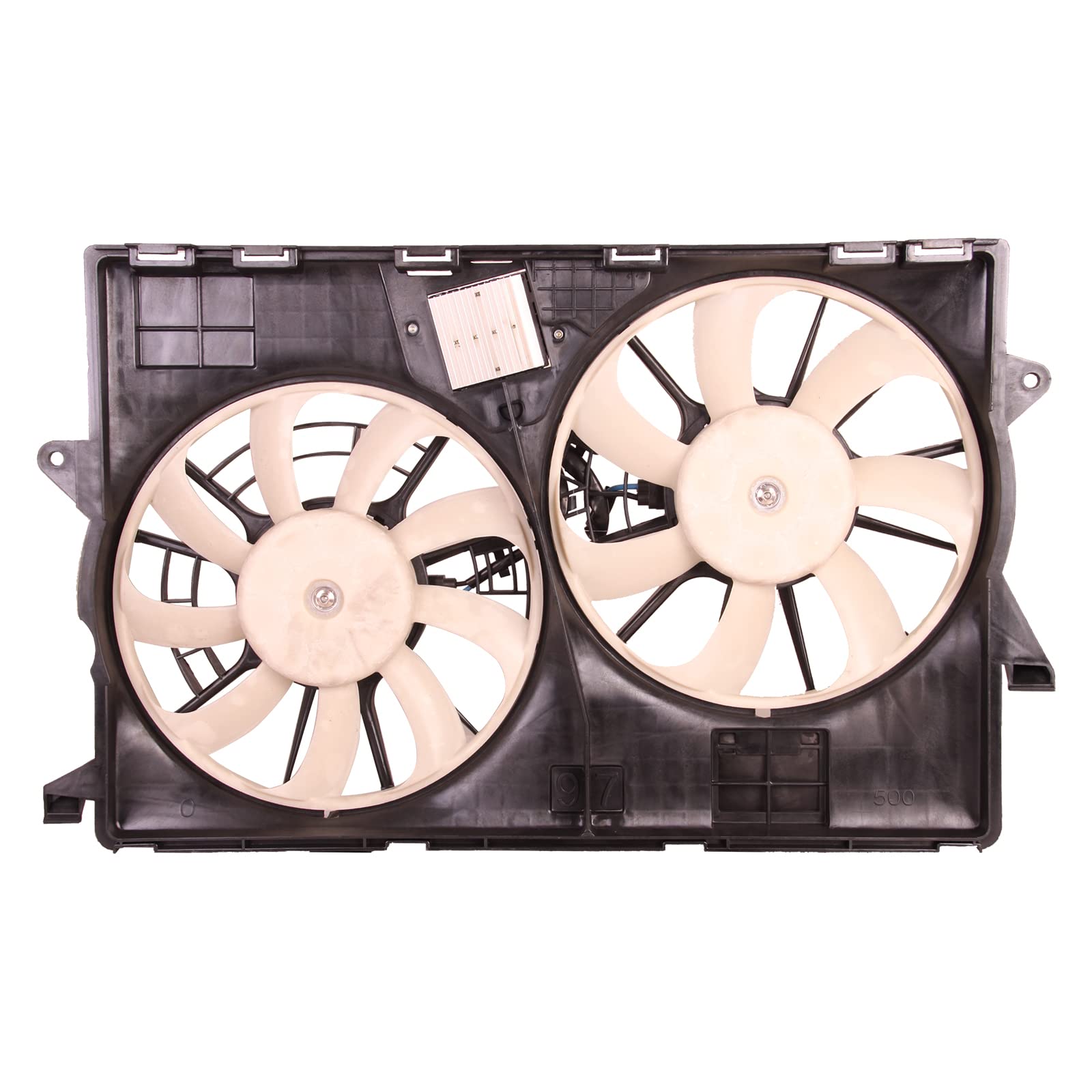 TYG OE Replacement(CAPA Quality) Cooling Fan Extra Silent for 2014-2018 Jeep Cherokee 2.4L Dual Fan & 3.2L Heavy Duty/ 2019-2022