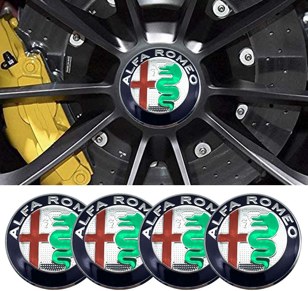 Jd Auto 4Pcs 56Mm 2.2'' Emblem Badge Sticker Wheel Hub Caps Center Cover Abs Material (Fit A-A Silver)