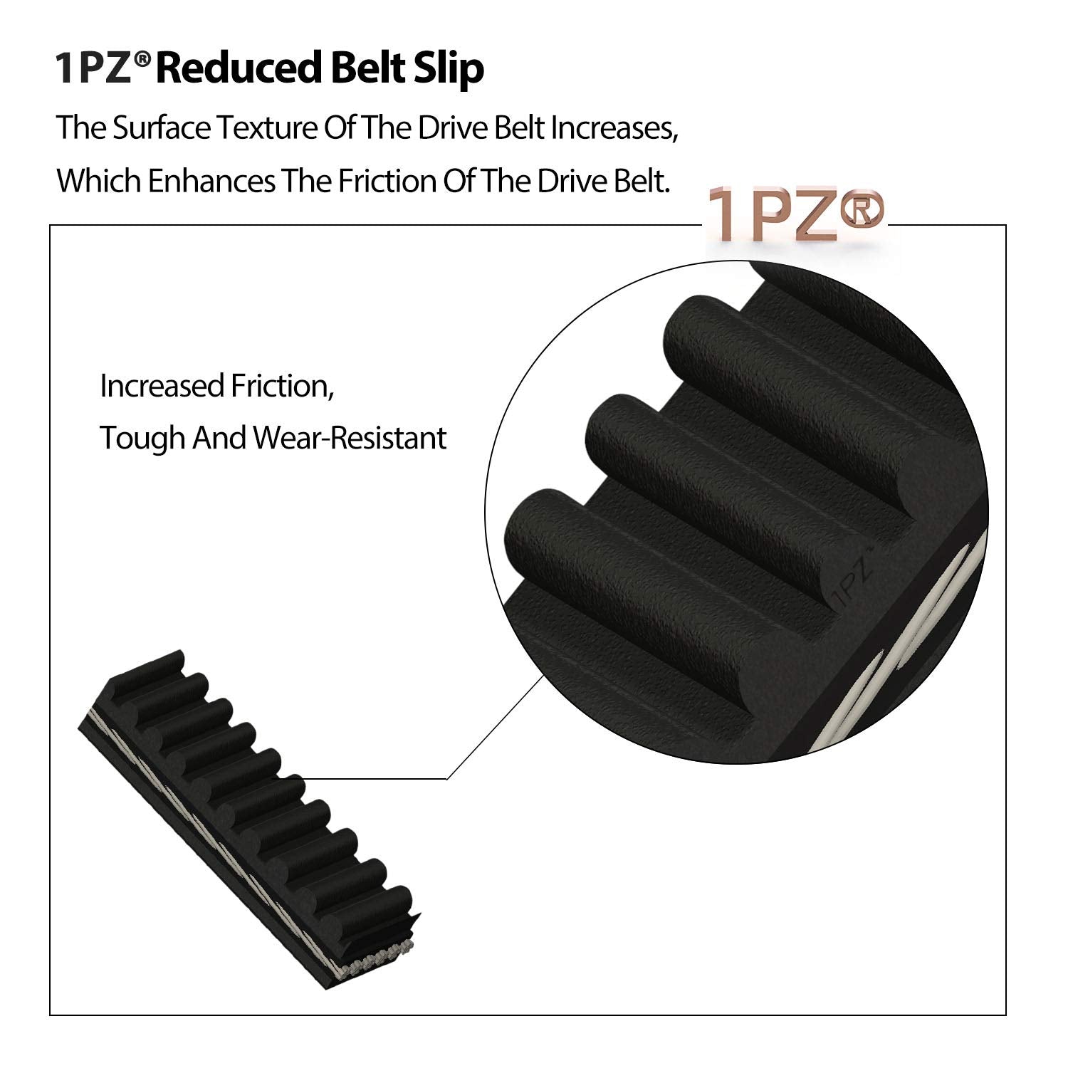 1PZ Go Kart Drive Belt, 30 Series Replacement for Manco 5959/Comet 203589, Pack of 3, Black
