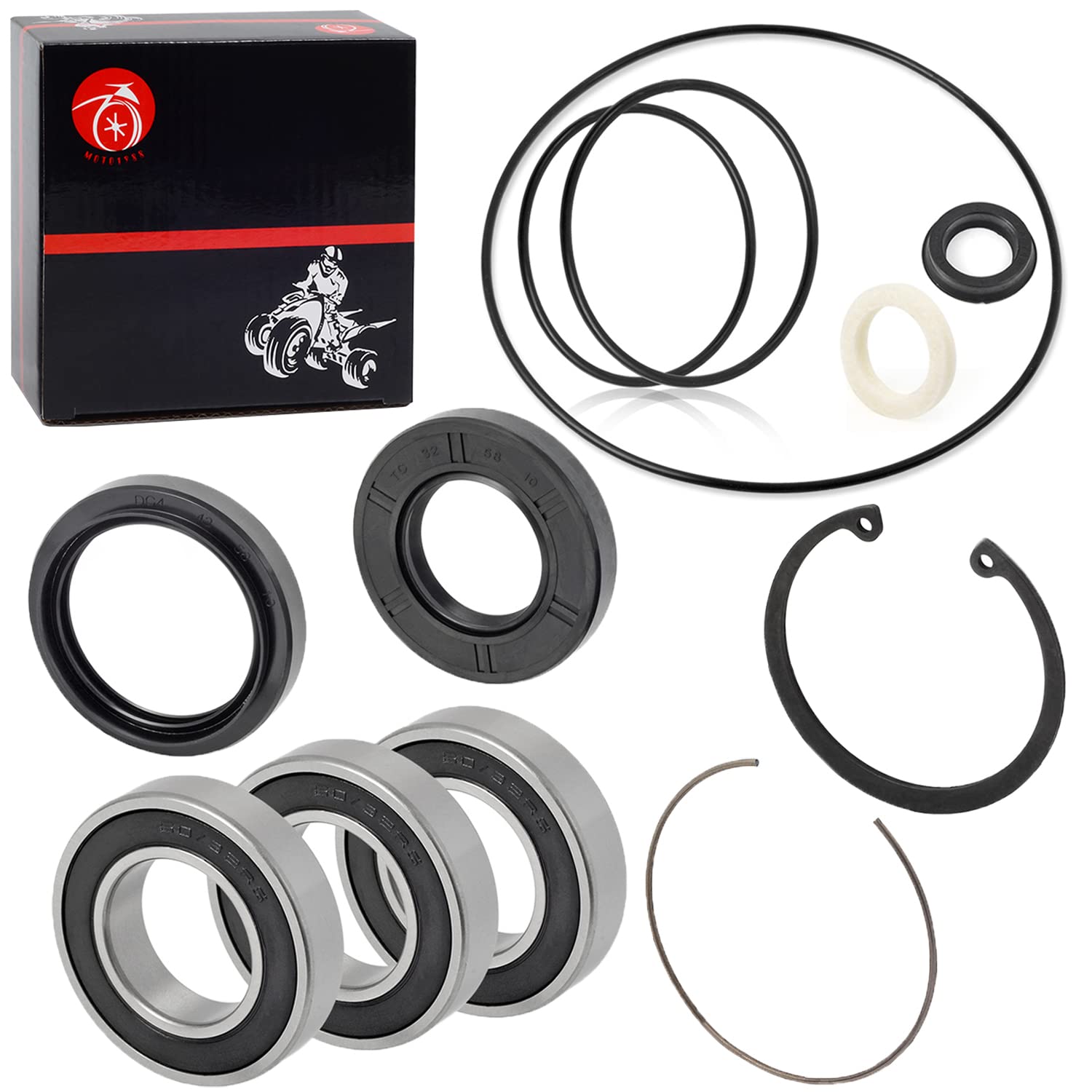 MOTO1988 Rear Axle & Brake Drum Seals Kit for Honda Recon 250 TRX250EX TRX250X 1997-2022 Model 91208-HF7-005