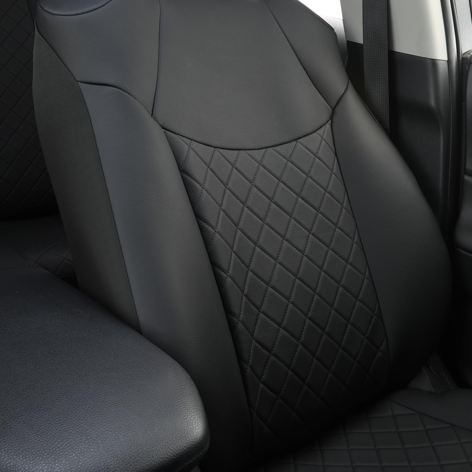 GIANT PANDA 2-Pack Front Car Seat Covers Custom Fit for Toyota Rav4 Hybrid SE/XSE 2019 2020 2021 2022 2023 2024 2025 Rav 4,Prime