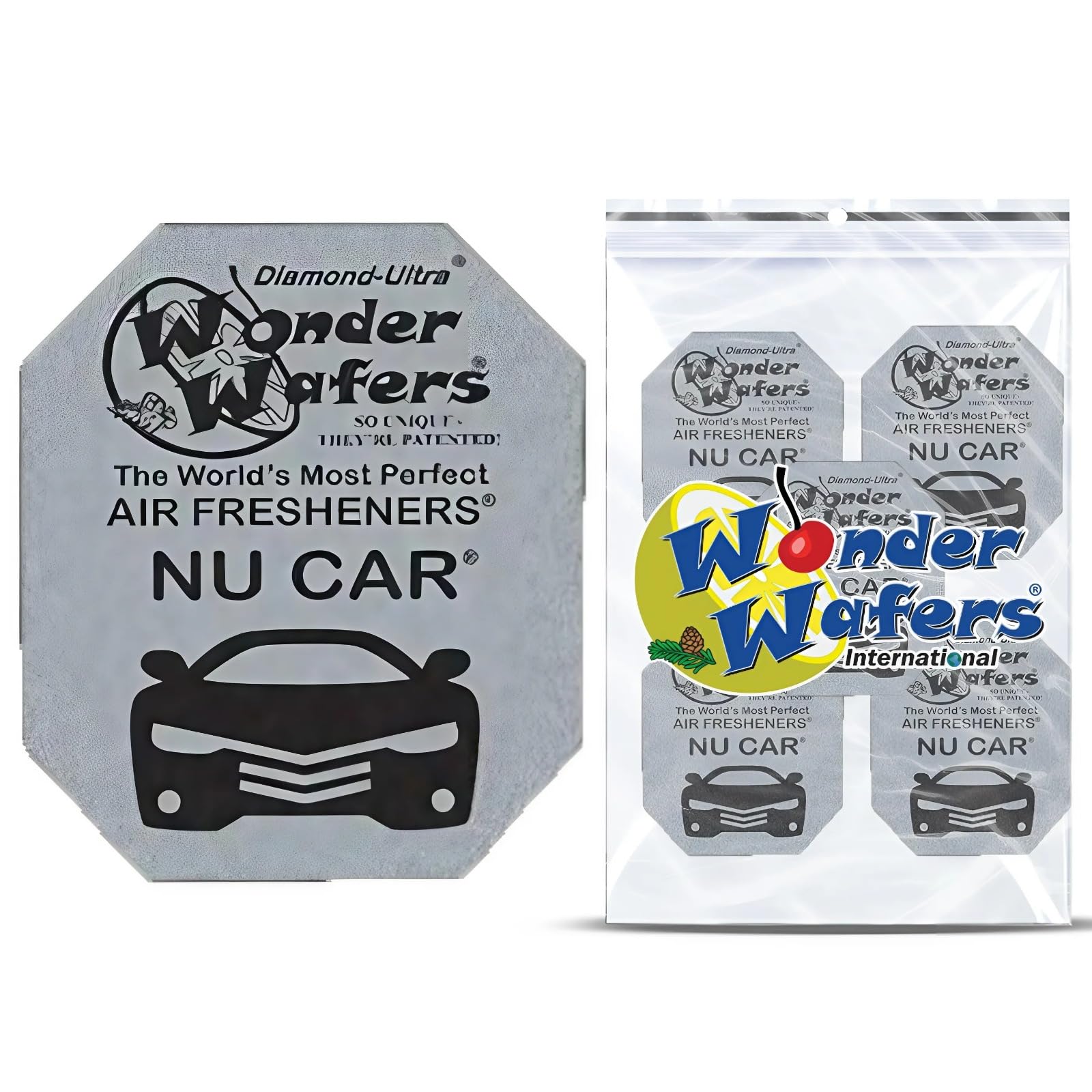 Wonder Wafers Car Air Fresheners - Individually Wrapped (100, Black Royale)