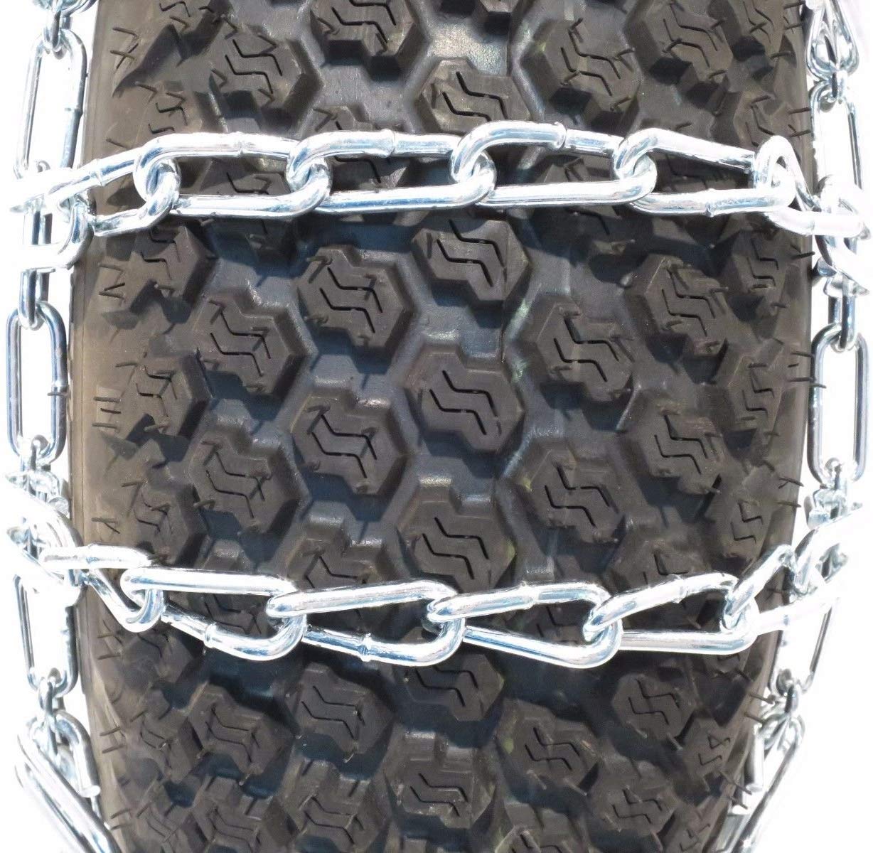 The Rop Shop | Pair Of 2 Link Tire Chains & Tensioners 13X5X6 For Snow Blowers, Lawn & Garden Tractors, Mowers & Riders, Utv, Atv, 4-Wheelers, Utility Vehicles