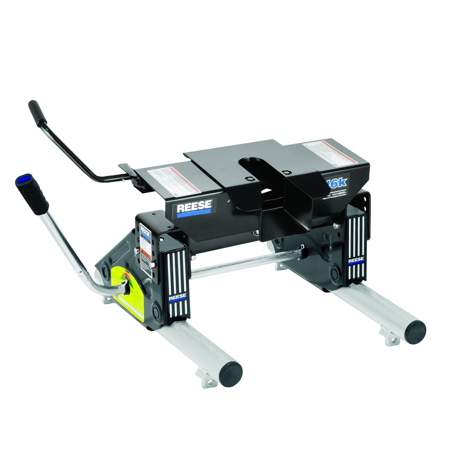 Reese Fifth Wheel Hitch 16,000 Lbs. Capacity, Dual Jaw, Complete System, Round Tube Slider