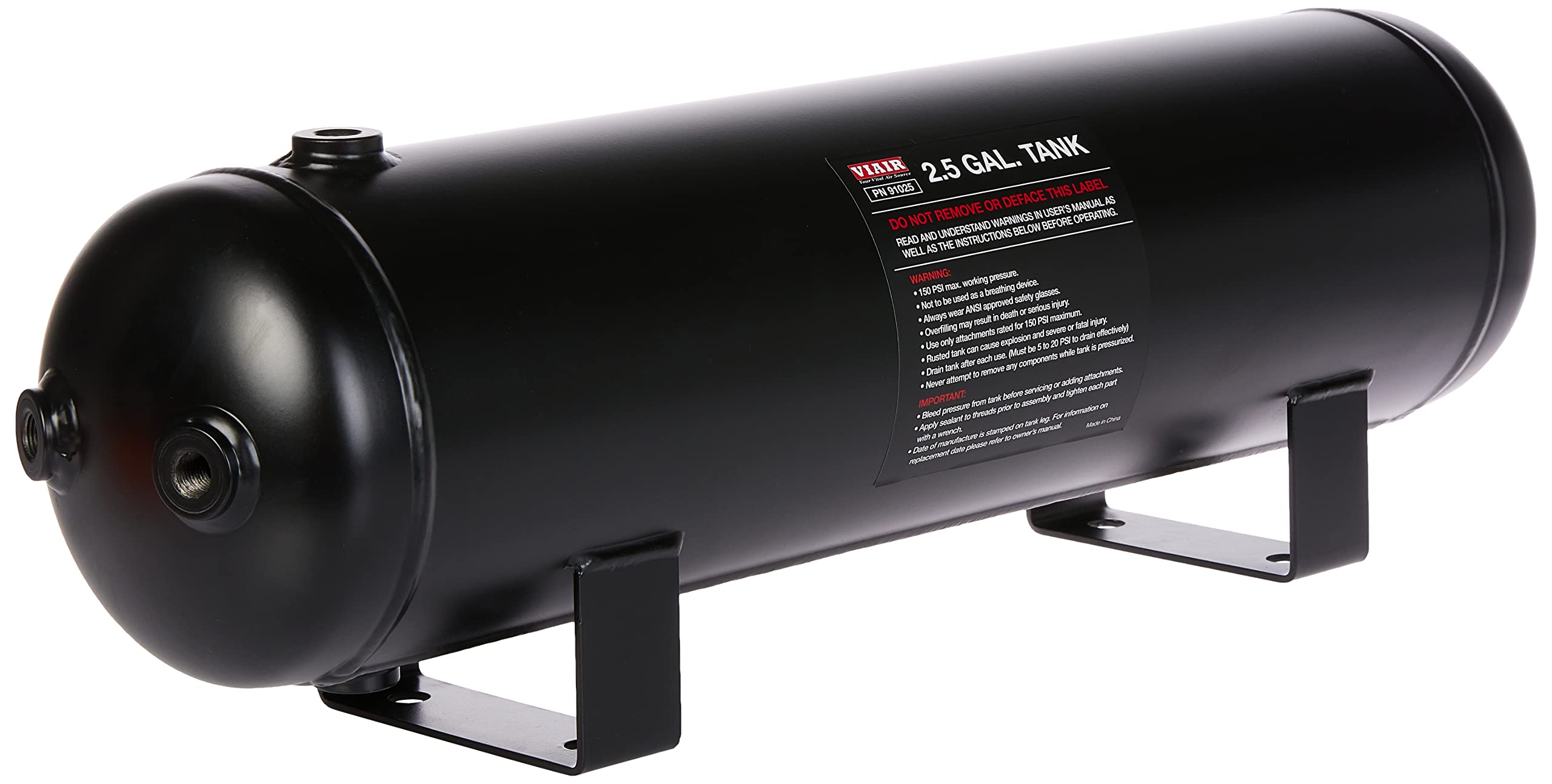 2.5 Gallon Air Tank (Six 1/4'' Npt Ports, 150 Psi Rated)
