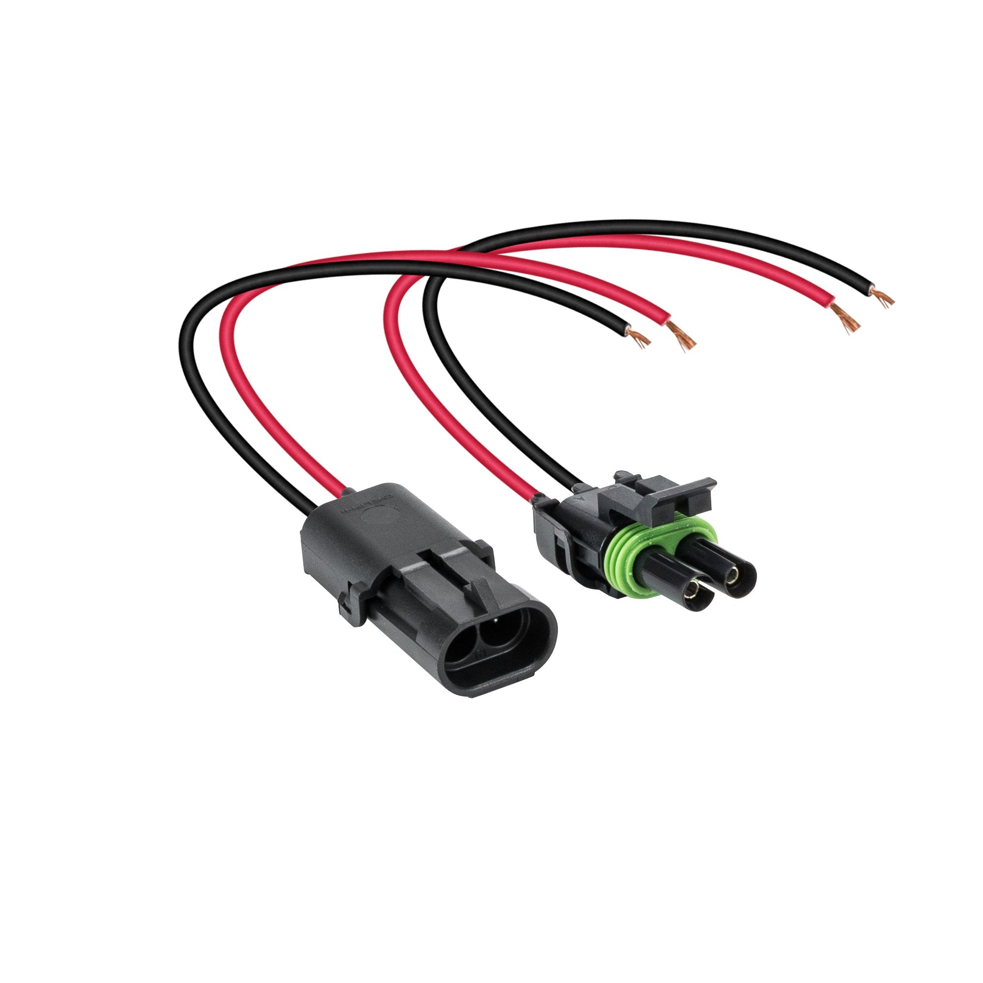 True Mods 2-Wire Weather Pack Connector Kit Assembled With 10' 12 Awg Wires