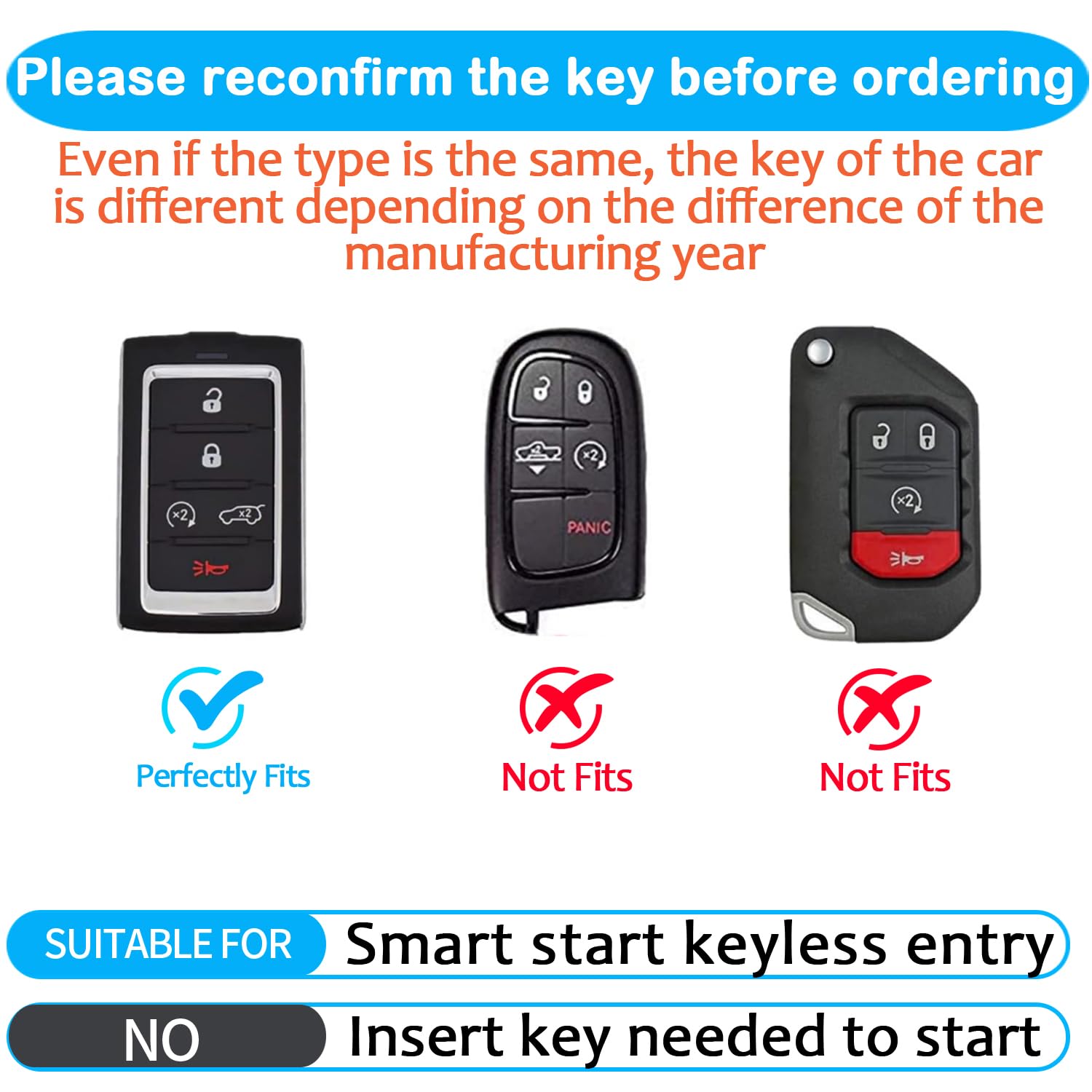 Sindeda for Jeep Key Fob Cover with Keychain Soft Full Protection Key Shell Compatible with Grand Cherokee L Grand Wagoneer 2021