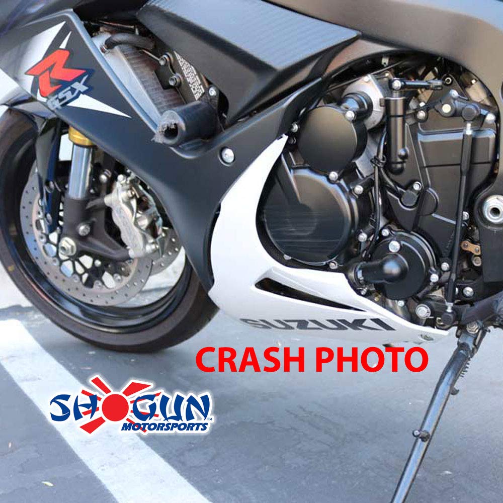 Shogun Suzuki Gsxr600 Gsxr750 2011 To 2024 Black No Cut Frame Sliders Fits Abs & Non Abs Models - 750-5459 - Made In The Usa