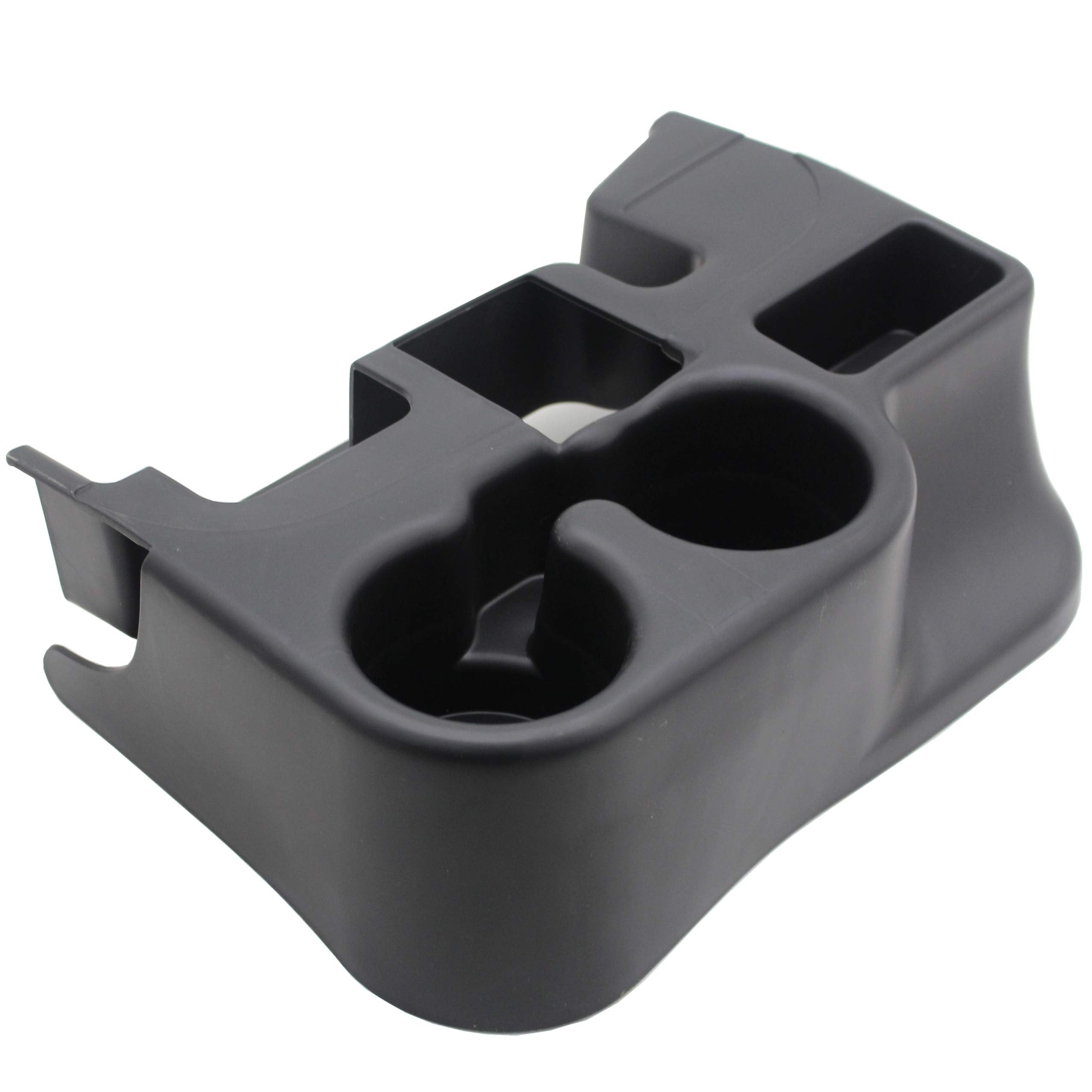 Ezzy Auto Black Center Console Tray Box Cup Holder add-on Compatible with 2003-2012 Dodge Ram 1500 2500 3500 REPL SS281AZAA