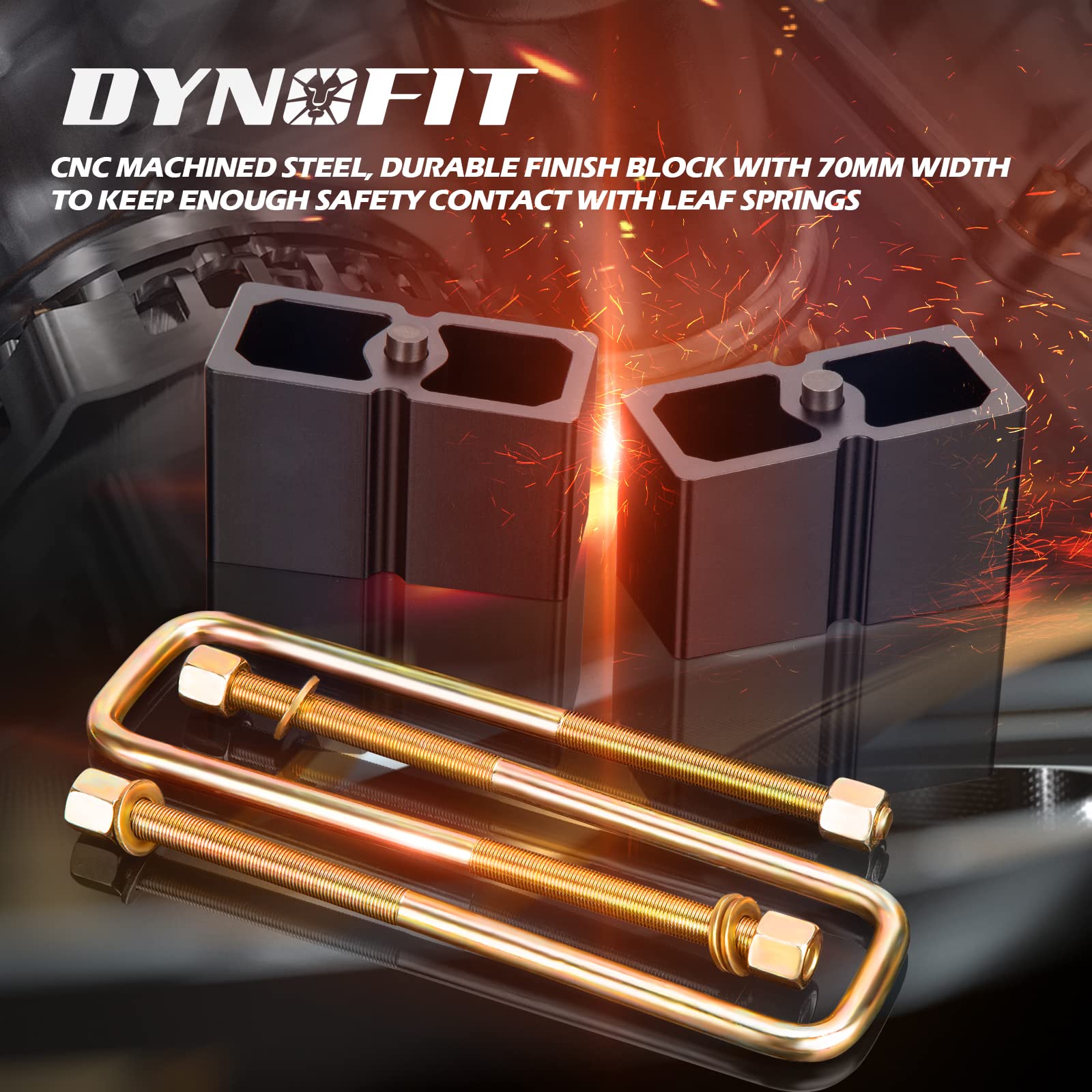 Dynofit 3''F+2''R Full Lift Kits For 2007-2024 Silverado 1500 Gmc Sierra 1500 2Wd/4Wd, 3 Inch Front And 2 Inch Rear Strut Spacer