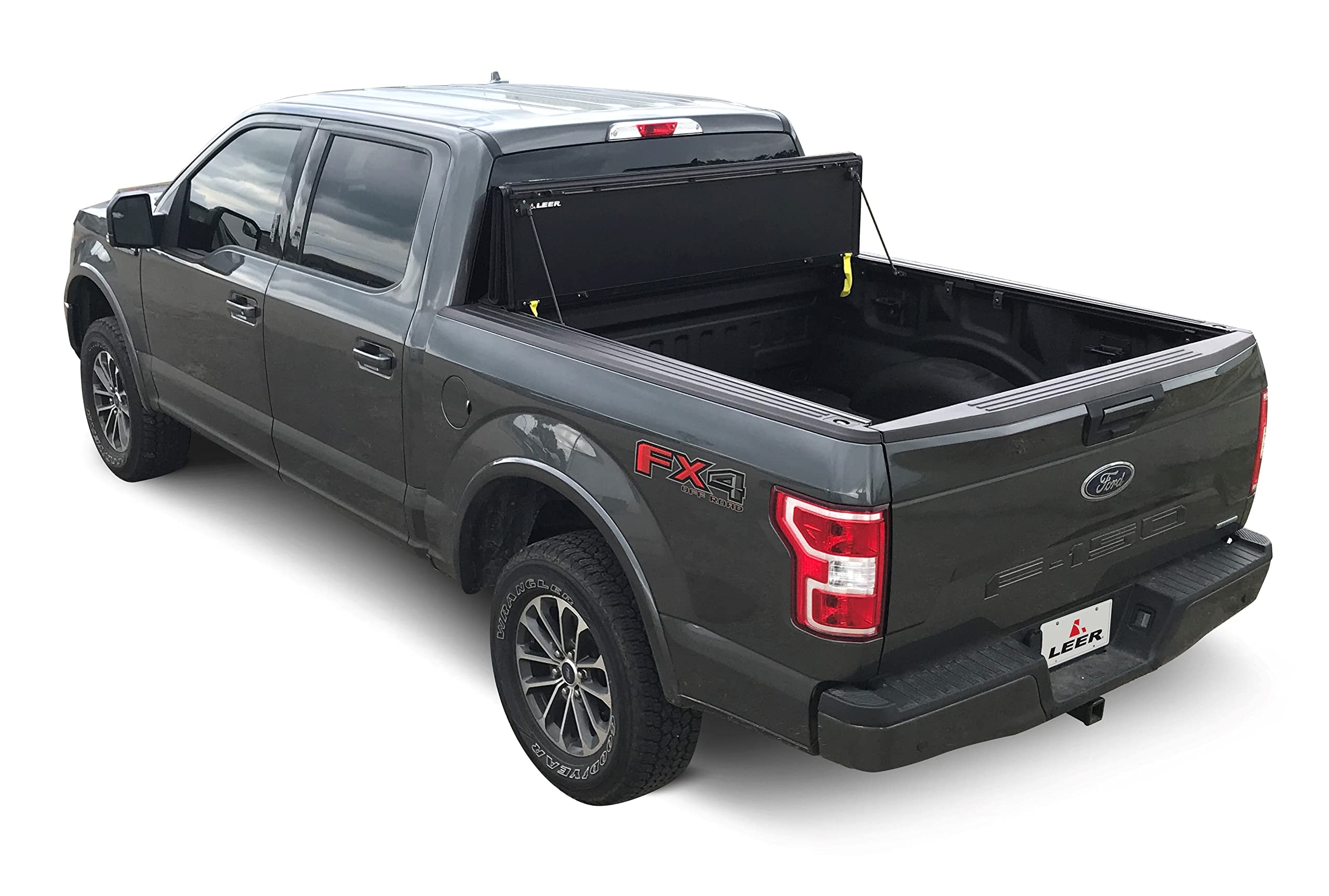 Leer Hf650M Quad-Folding Truck Bed Tonneau Cover, Fits Chevy Colorado And Gmc Canyon, Years 2015-2024, 5'2 Truck Bed, Black