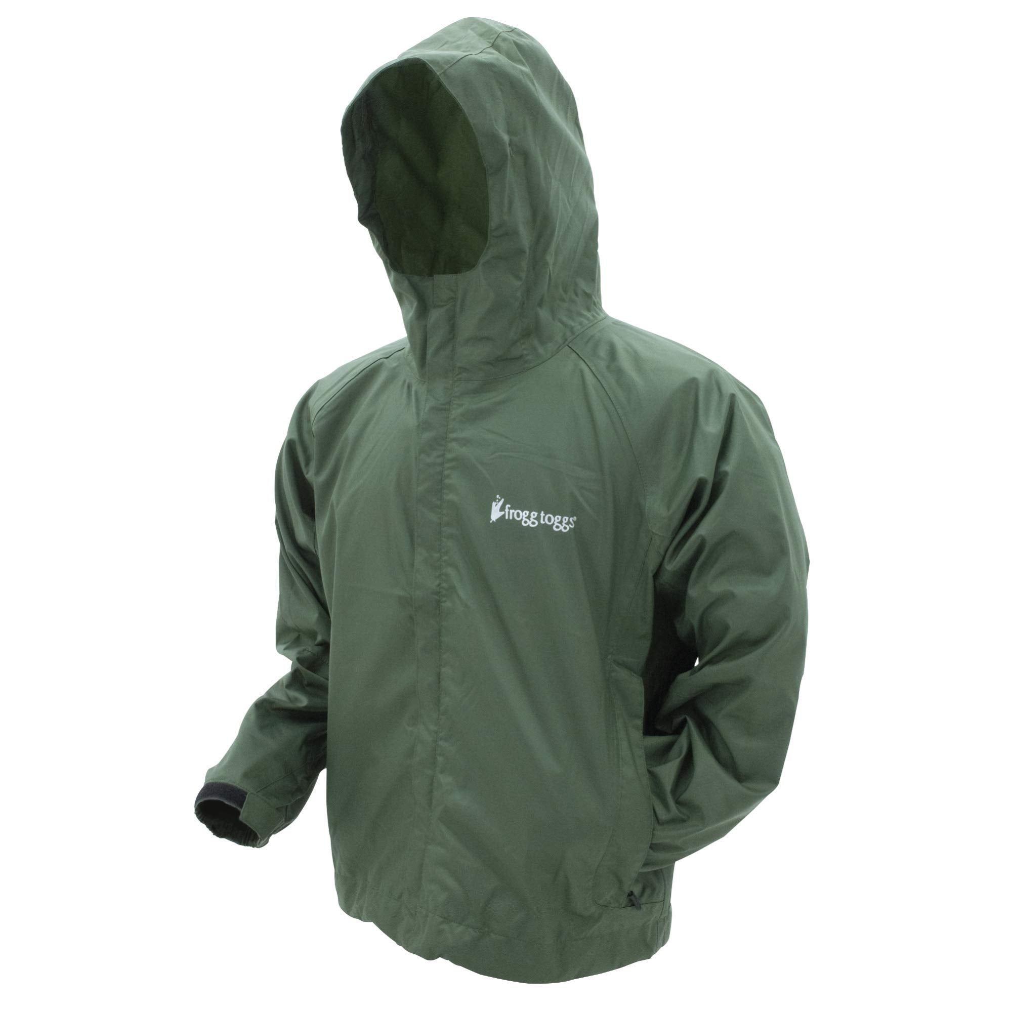 FROGG TOGGS Mens Stormwatch Waterproof Rain Jacket, Green, Large