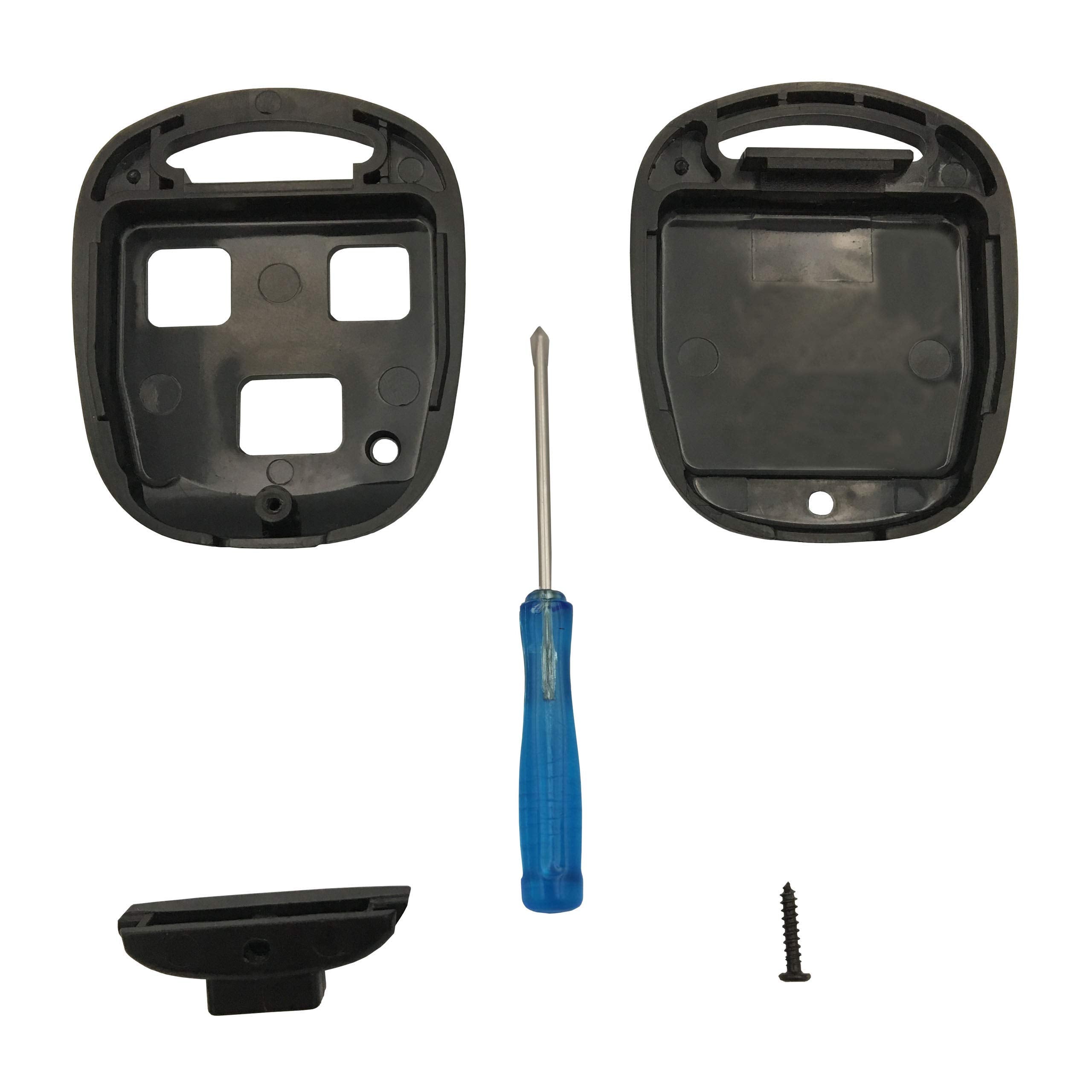 Qixiubia Replacement Keyless Entry Remote Lexus Keys Housing With Screwdriver Fit For Lexus Gs300 Gs400 Gs430 Gx470 Is300 Ls400 Ls430 Lx470 Rx300 Rx330 Rx350 Rx400H Rx450H Sc430 Key Fob Case(2Pcs)