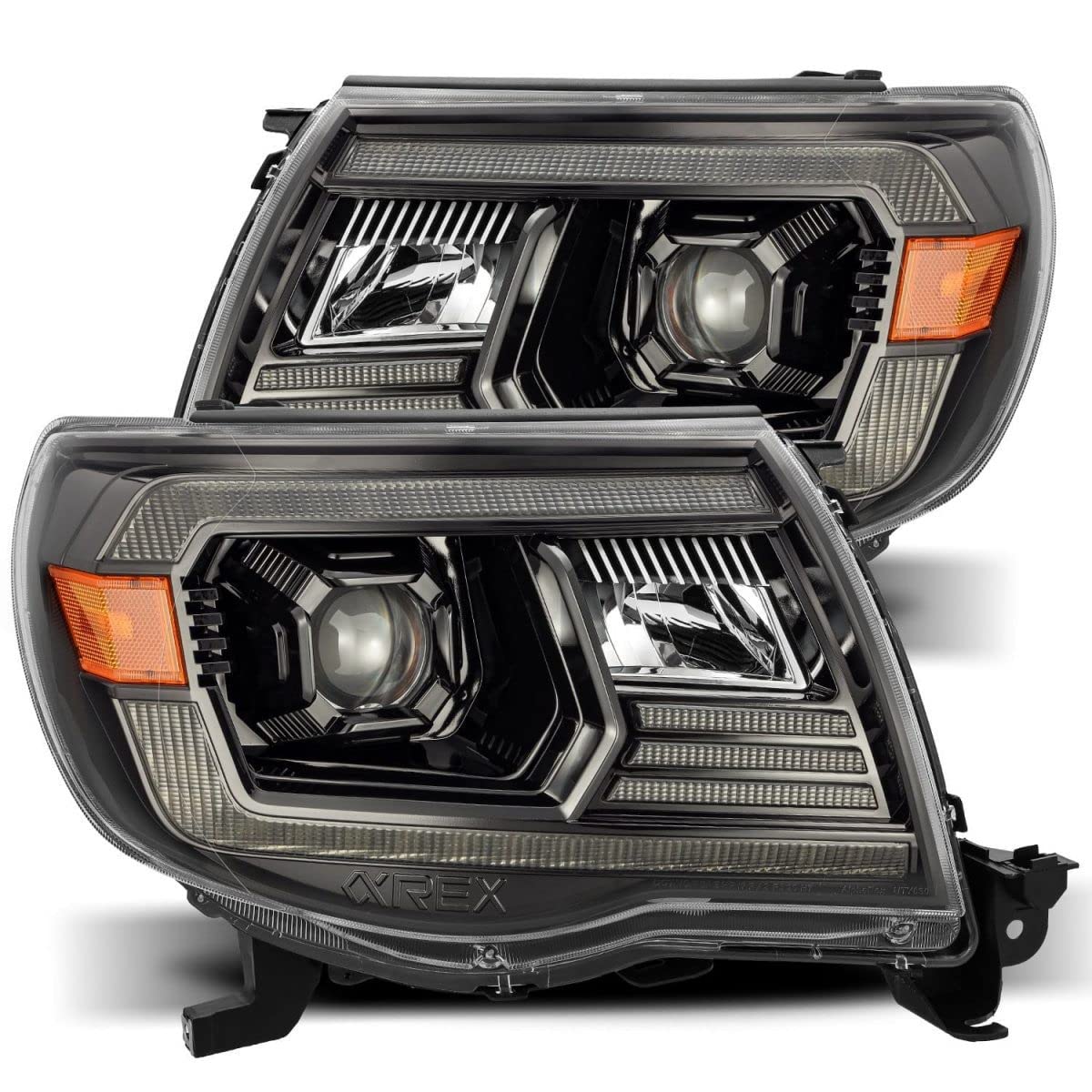 MODIFY STREET Alpharex Pro-Series Alpha Black For 05-11 Tacoma Projector Headlights left right assembly replacement
