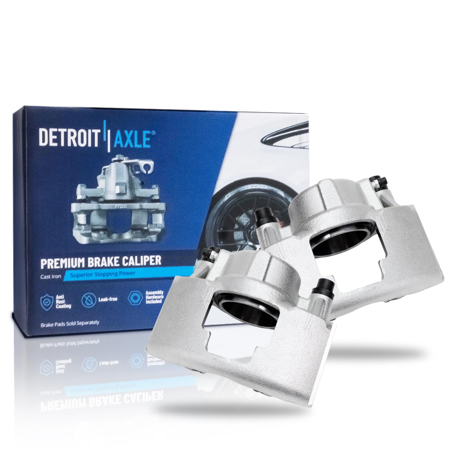 Detroit Axle - Front 2pc Brake Calipers for Chevy Tahoe Express C1500 C2500 K1500 K2500 Suburban K3500 C3500 GMC Savana 2500 350