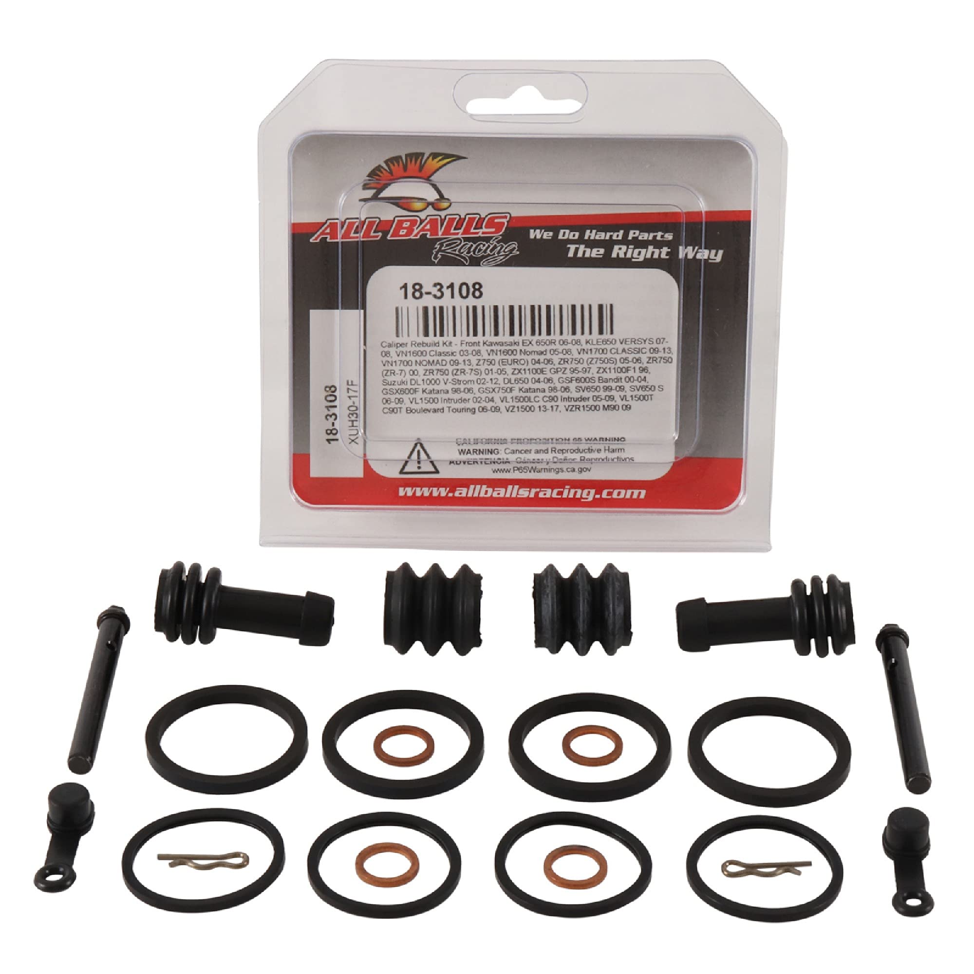 All Balls Racing 18-3108 Caliper Rebuild Kit