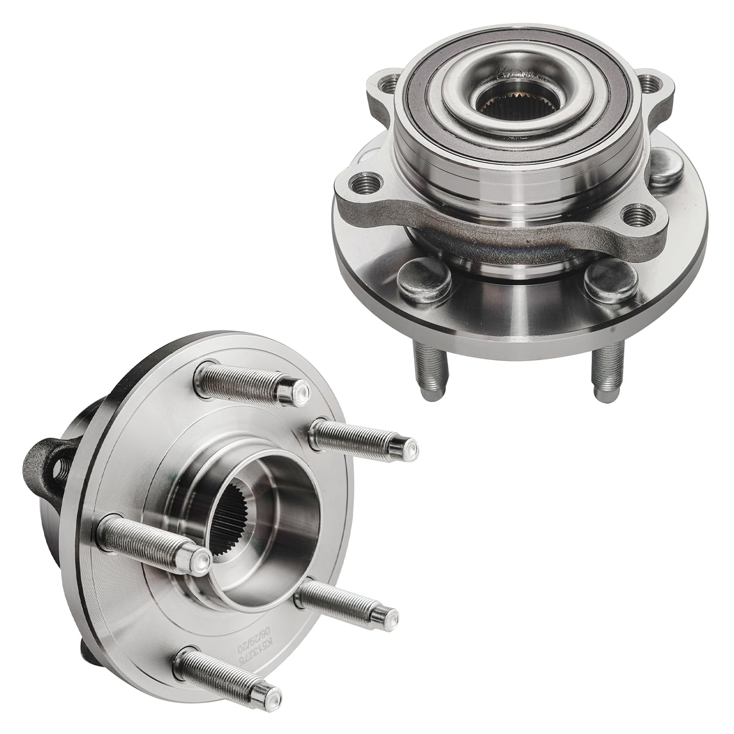 Detroit Axle - Pair Rear Wheel Bearing Hubs Assembly for 11-14 Ford Edge, 09-19 Flex, 13-19 Police Interceptor Sedan, 14-18 Poli