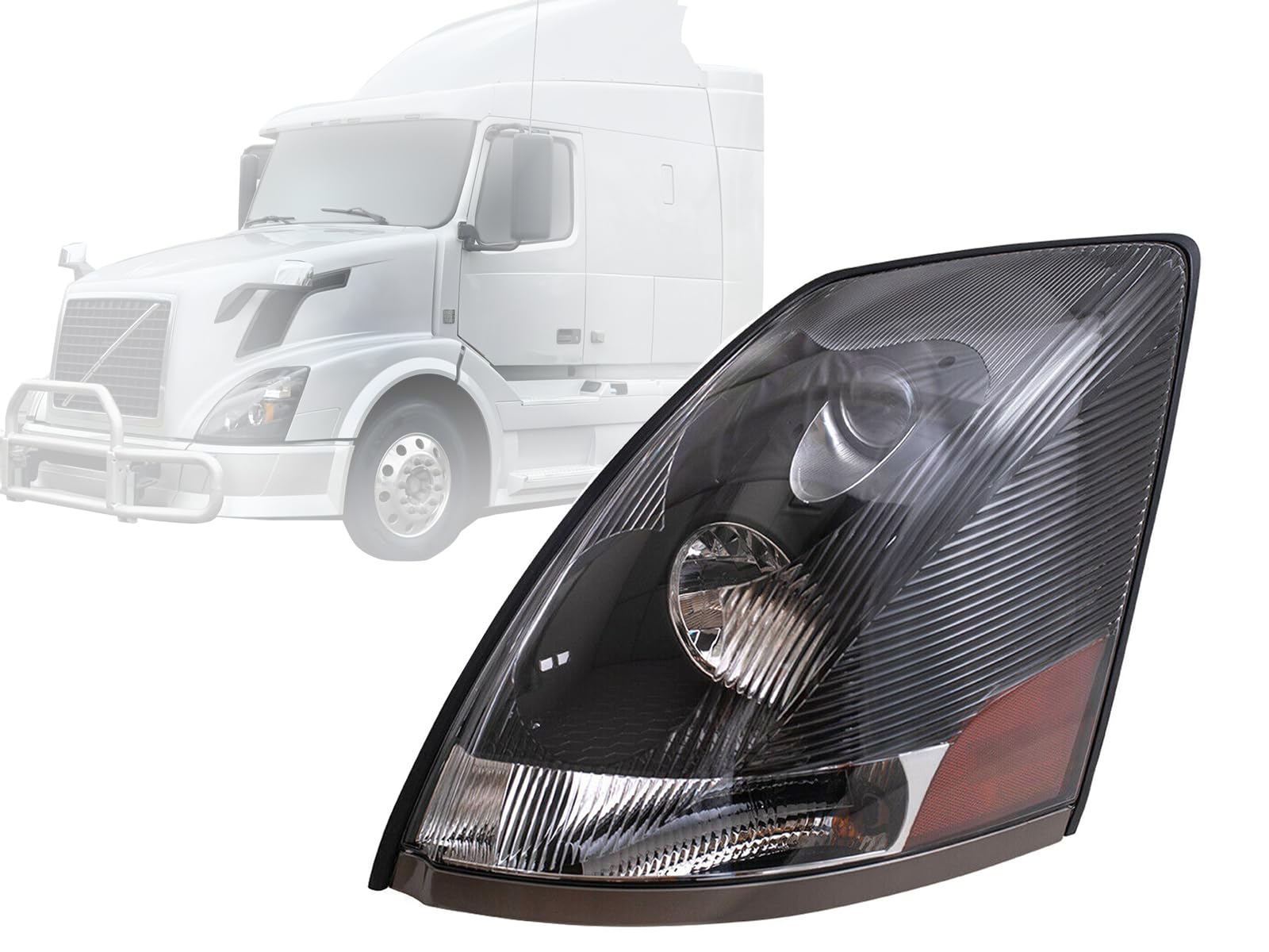 Auto Parts Avenue APA Replacement Black Headlamp for 2004-2018 VN VNM VNL Driver Left LH Side 82329124 20835984 VO2502156