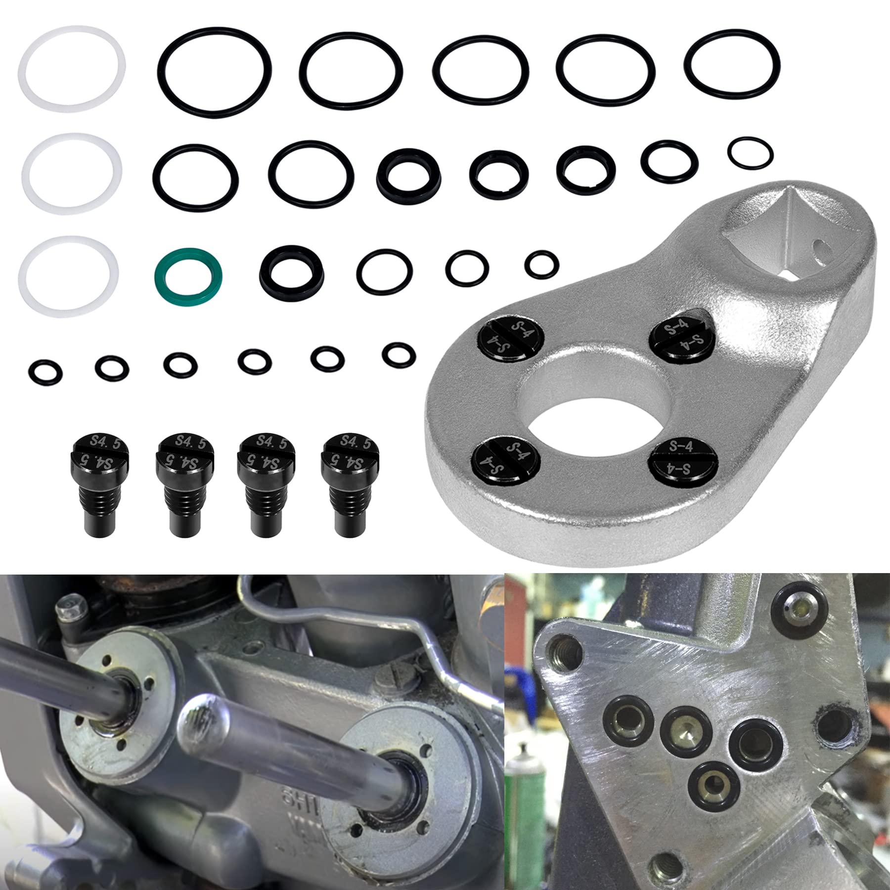 V-SEK 115225FS Fast Strike Power Trim Motor Seal Kit & Outboard Trim/Tilt Pin Wrench MT0006 32mm x 4mm/4.5mm (YB-06175-1A) Compa