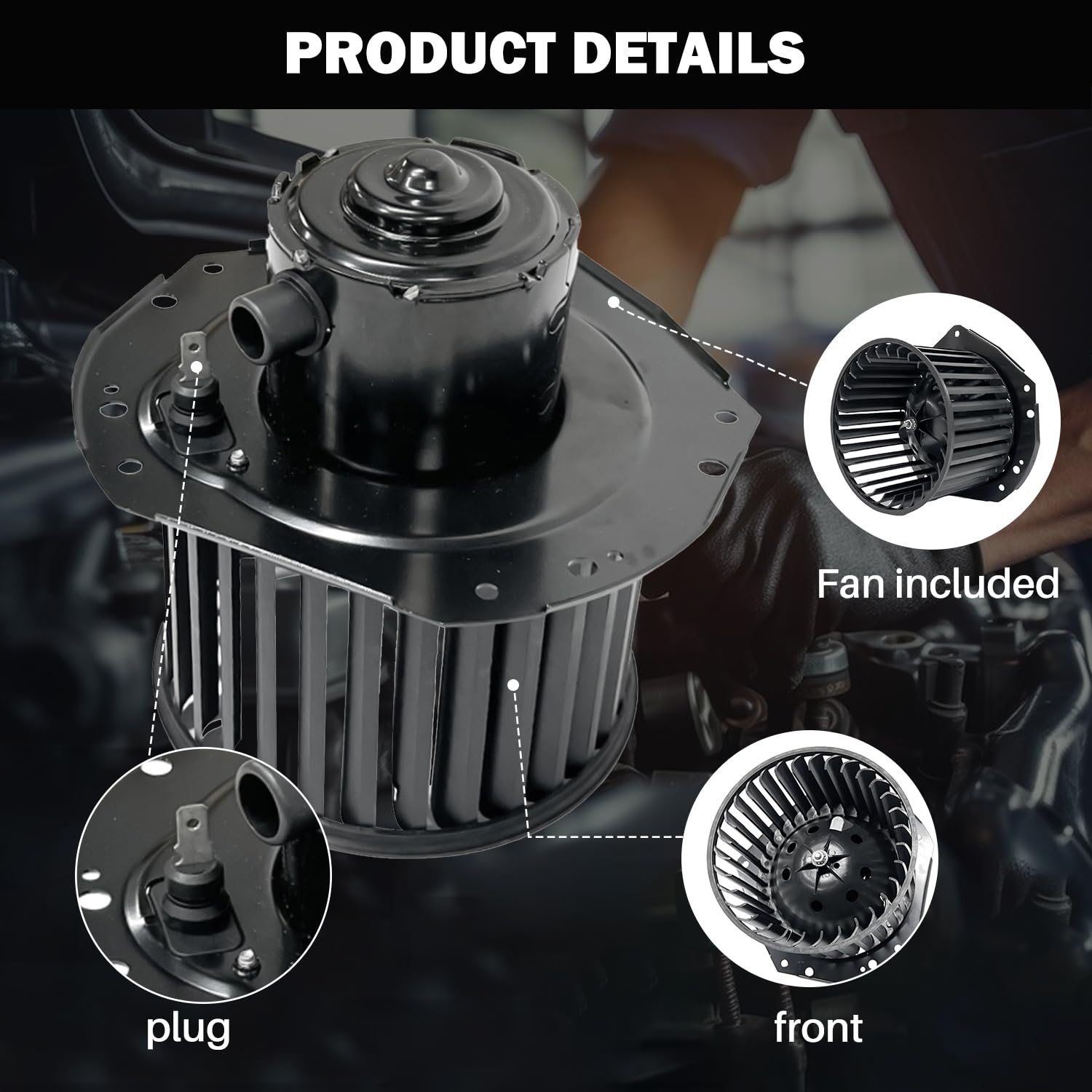 Aspligo 700103 Ac Heater Blower Motor Fan Fit For Gmc C1500 C2500 C3500 K1500 K2500 K3500 Yukon Safari G15 G25 G35 For Chevy Ast