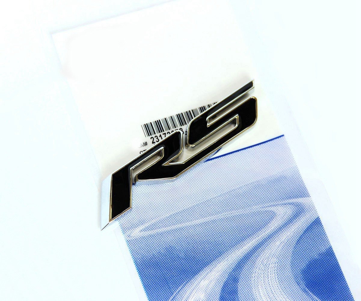 Yoaoo 1X Oem Grille Rs With Decal Rs Emblem Badge 3D Logo Allloy For Camaro Gm Series Black