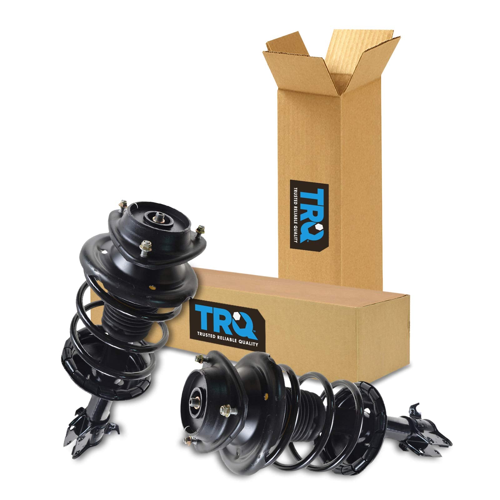 Trq Front Strut & Coil Spring Assembly Set Driver & Passenger Sides Compatible With 00-04 Subaru Outback