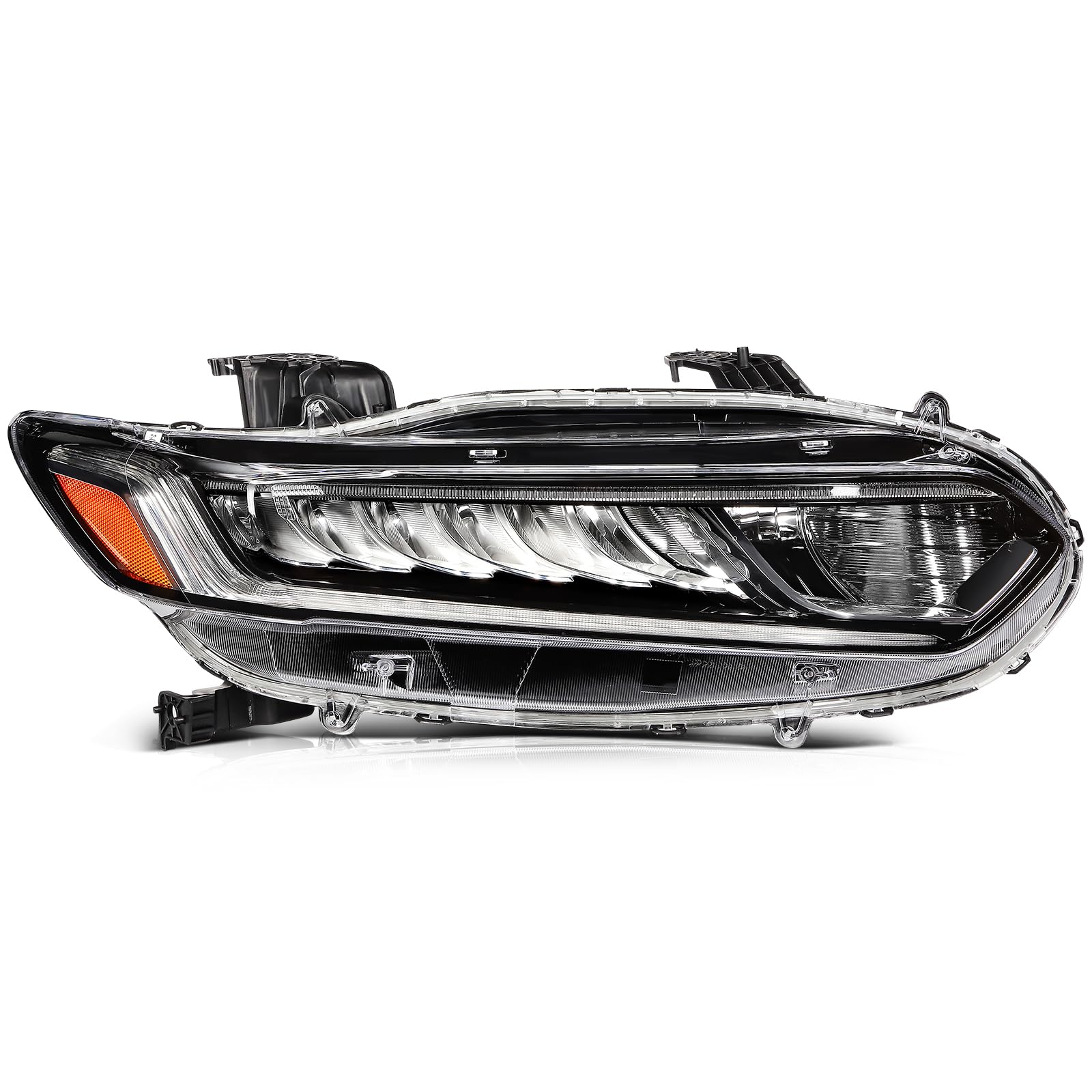 OCPTY headlight Assembly Right Side Replacement 2018-2021 for Honda Accord Bulbs Included