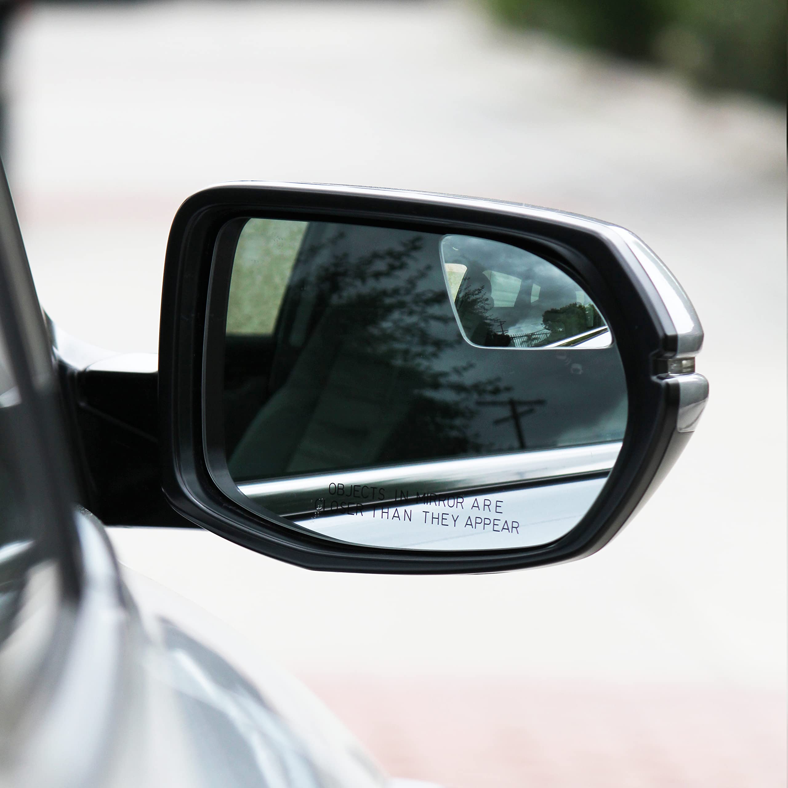 Blind Spot Mirrors for Cars - by Safe View Company - Change Lanes w Confidence - Made from Real Convex Glass - Long Lasting - Ea