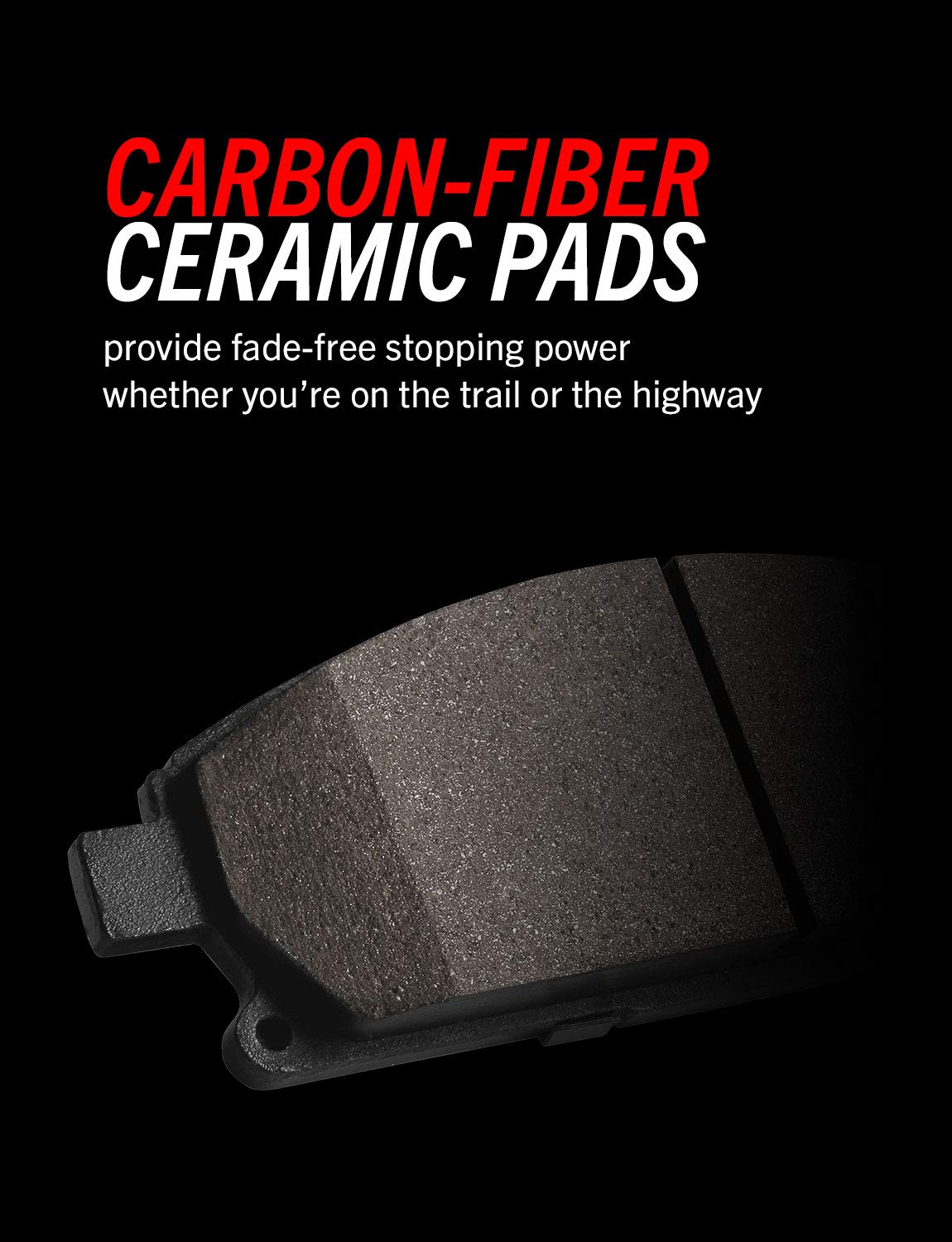 Power Stop Z36-1274 Rear Truck & Tow Carbon-Fiber Ceramic Brake Pads For 2007-2011 Dodge Nitro | 2008-2012 Jeep Liberty | 2007-2