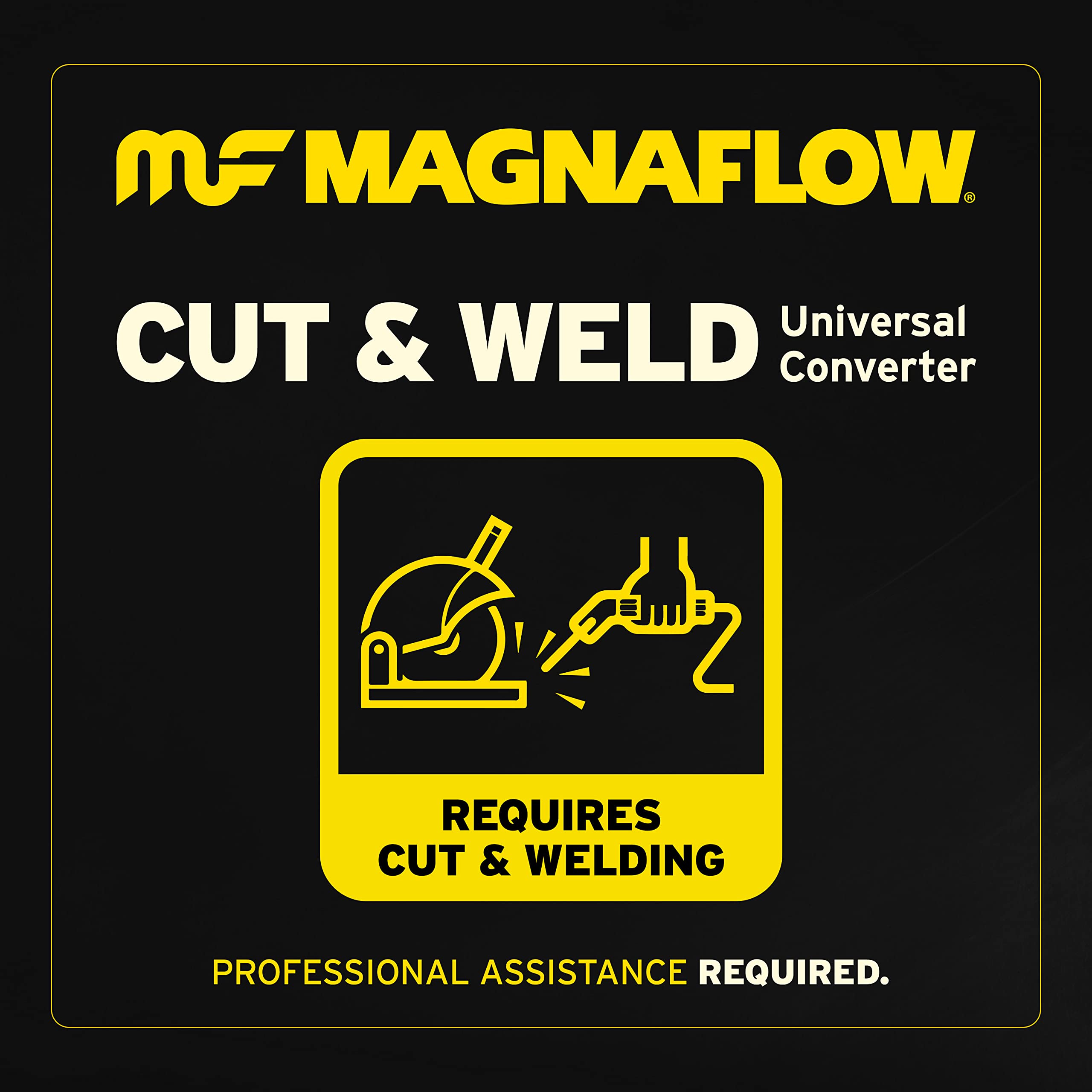 Magnaflow Catalytic Converter 99005Hm: 2.25/2.25 Inlet/Outlet, Hm Grade, Universal Fit (Epa Compliant)