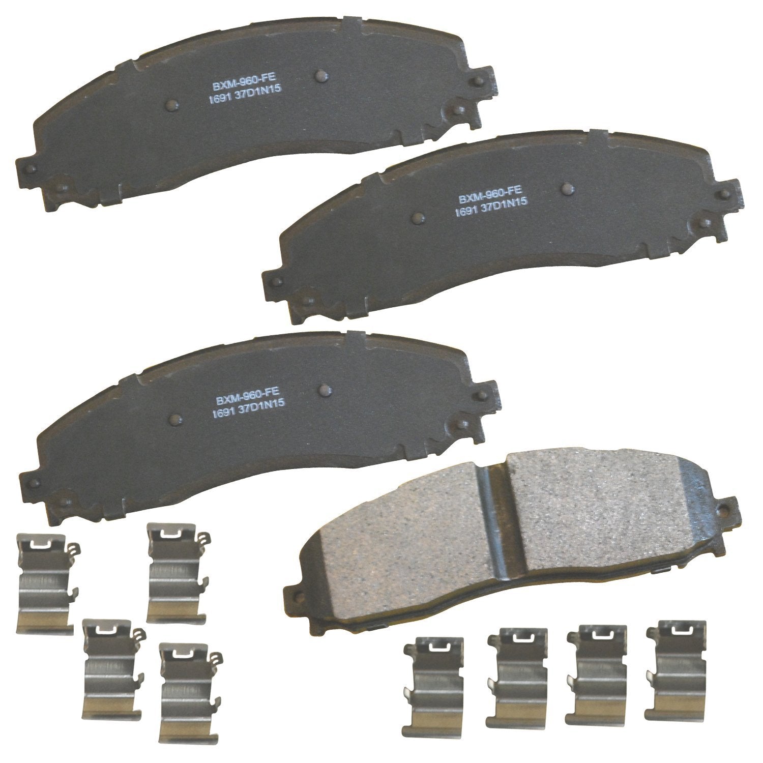 Bendix Premium Sbm1691 Semi-Metallic Rear Brake Pads For Ford F-250 Super Duty 2022-2013, F-250 Super Duty 2024, F-350 2016-2013