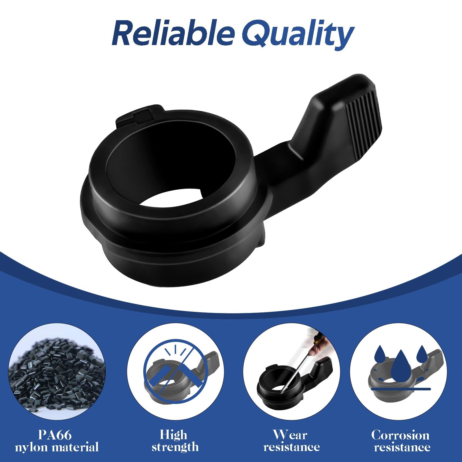 HIMARKLIF Choke Lever Knob for Suzuki QuadRunner & KingQuad, Nylon, Black, Model AS37571-19B01