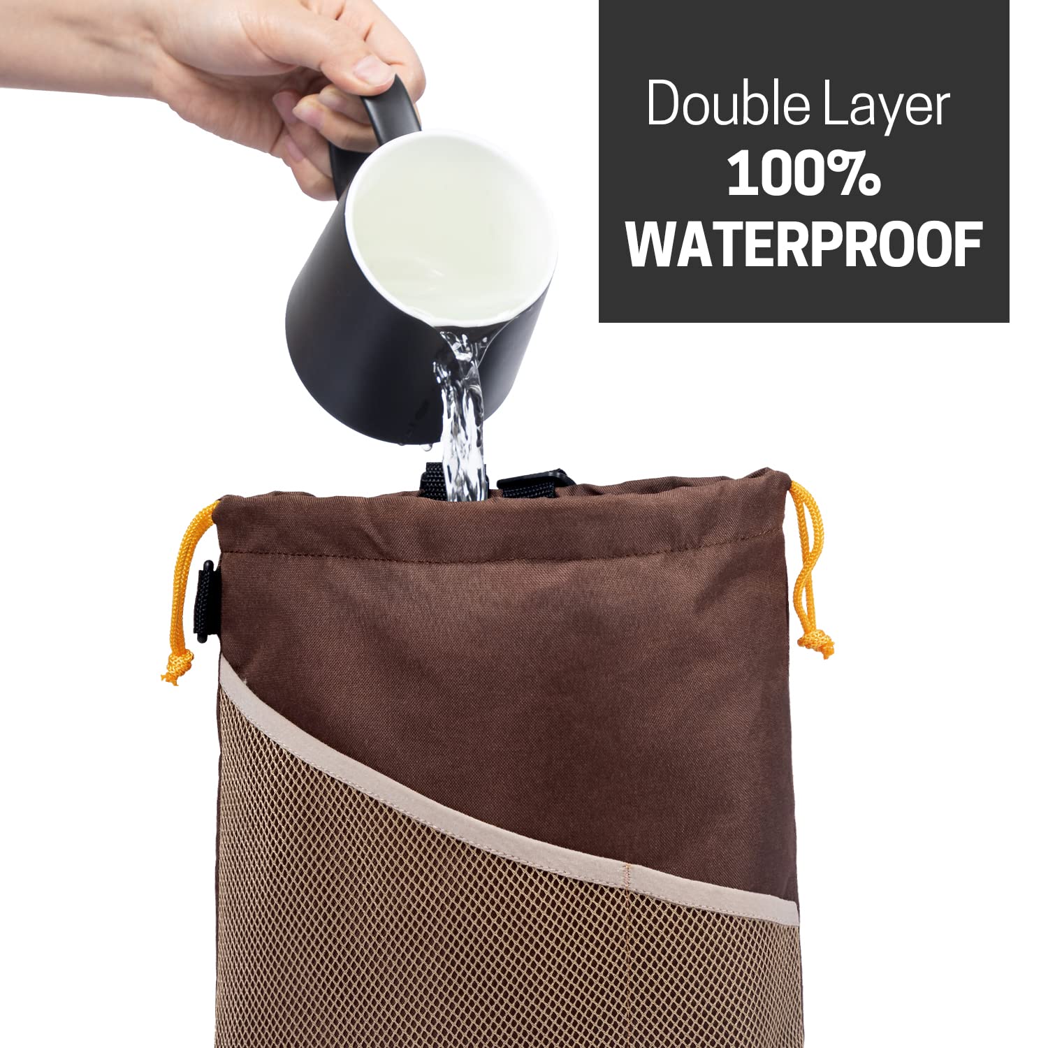 Gnegni 2Pcs Car Garbage Can, Hanging Car Trash Bag With Waterproof Leakproof Lining