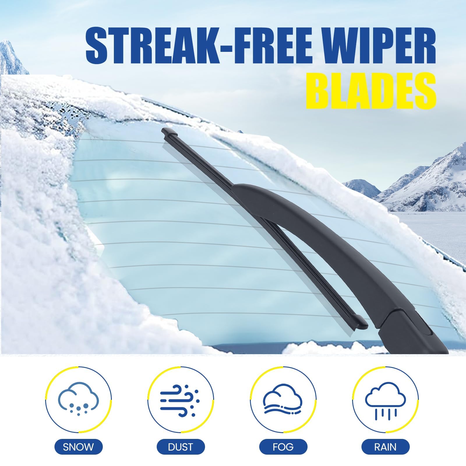 Gspscn 11'' Rear Wiper Blade,Replacement Back Windshield Wiper For Lincoln Nautilus 23-19 ,Corsair 23-20, Mkc 19-15,Mkx 18-16,Na