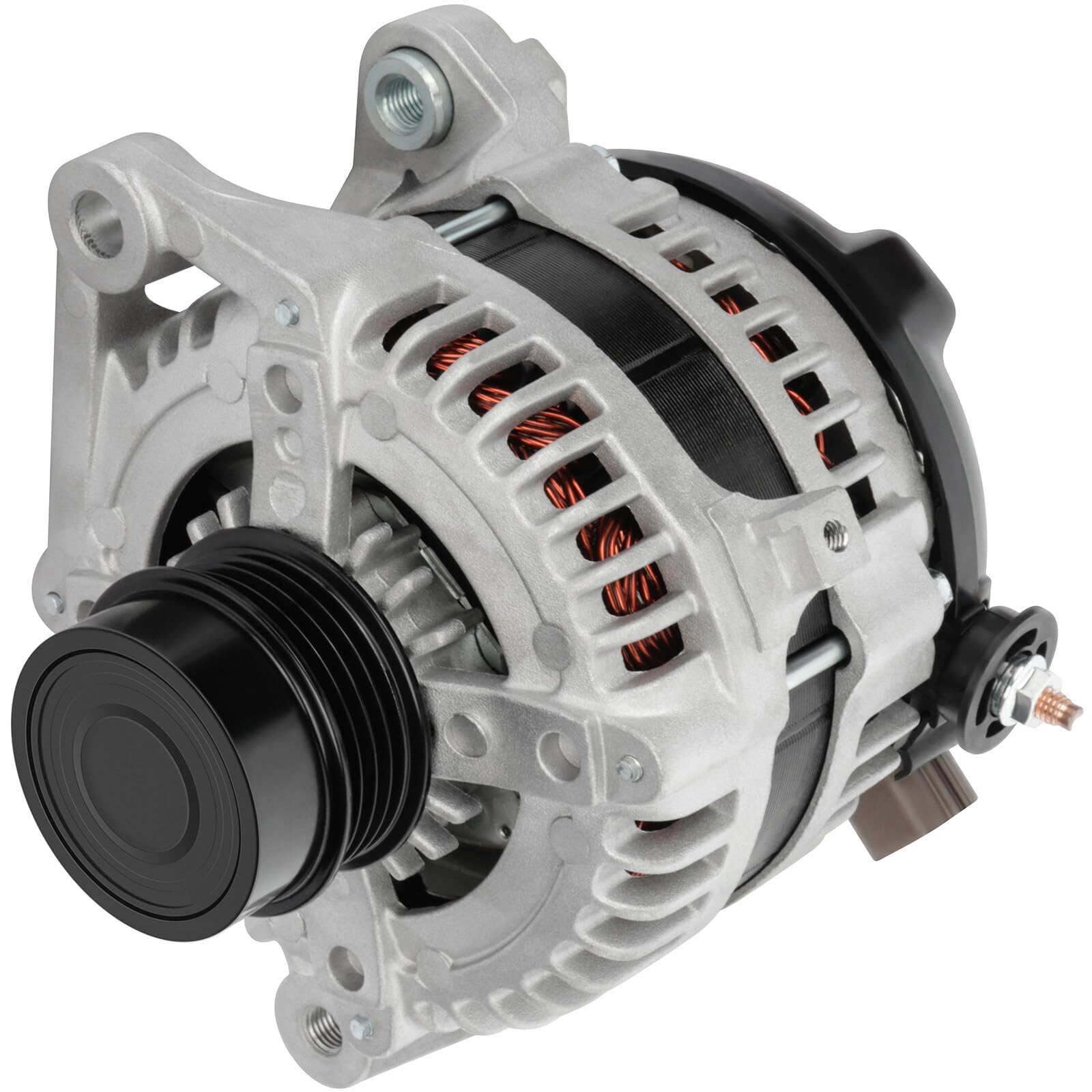 SCITOO Alternator Fits for Toyota Camry 2.5L 2494CC 152CID 2010 2011-12V 100Amp CW 4-Groove Decoupler Pulley, Replace OE 11516