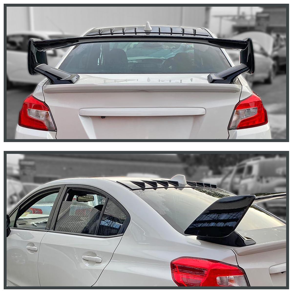 SPEC-D TUNING Shark Fin Vortex Generator for 2015-2021 Subaru WRX STI, Carbon Fiber, Model SPL-WRX15CL-ABS
