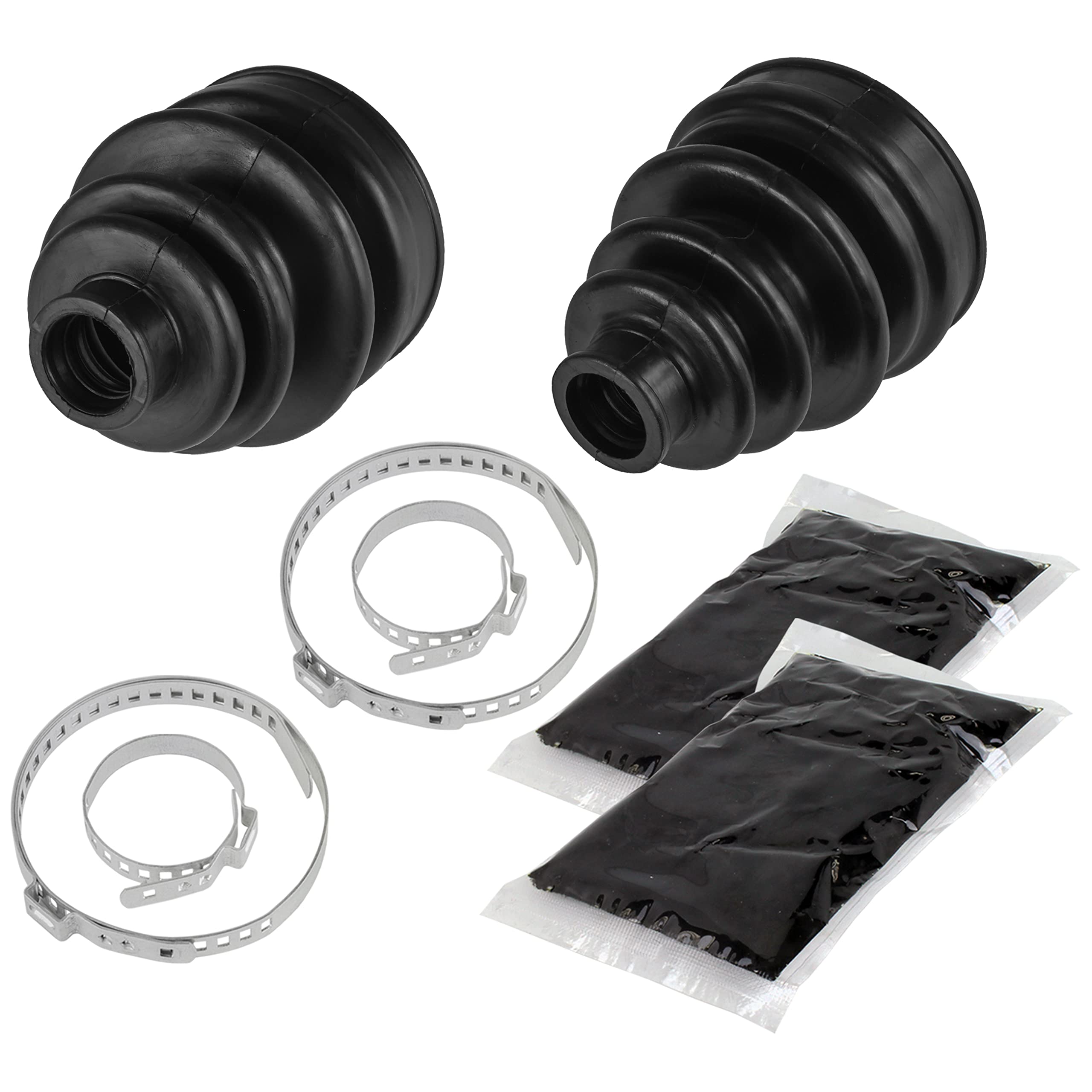 Caltric Rear Axle Inner And Outer Cv Boot Kit Compatible With Yamaha Grizzly 660 Yfm660 4X4 2002-2008 | 5Km-2530X-12-00 5Gh-2510