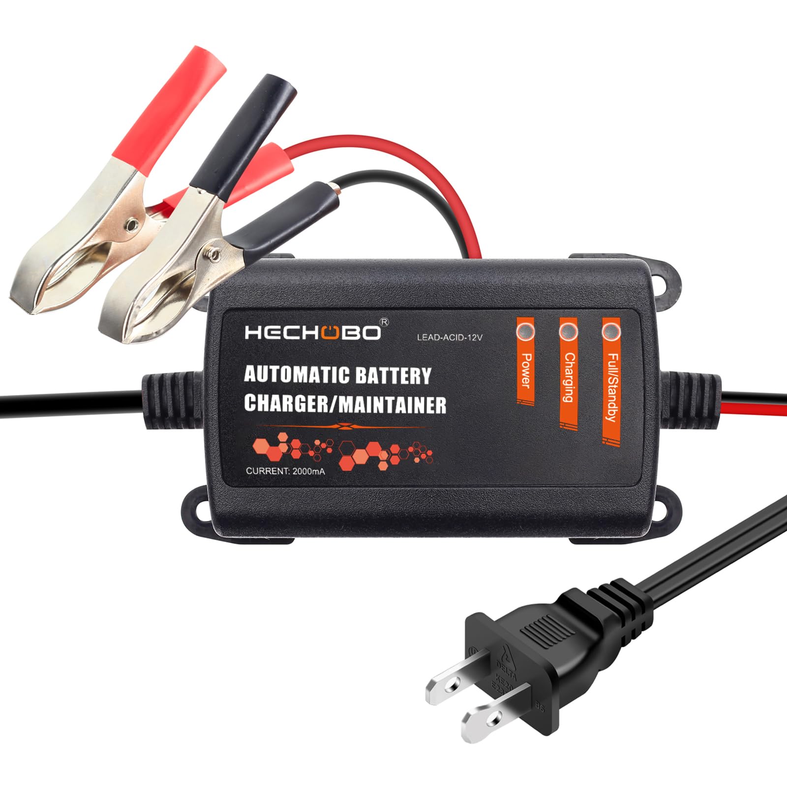 3Pcs 2A Smart Car Battery Charger, 6V And 12V Automotive Charger, Battery Maintainer, Trickle Charger, Float Charger And Desulfa