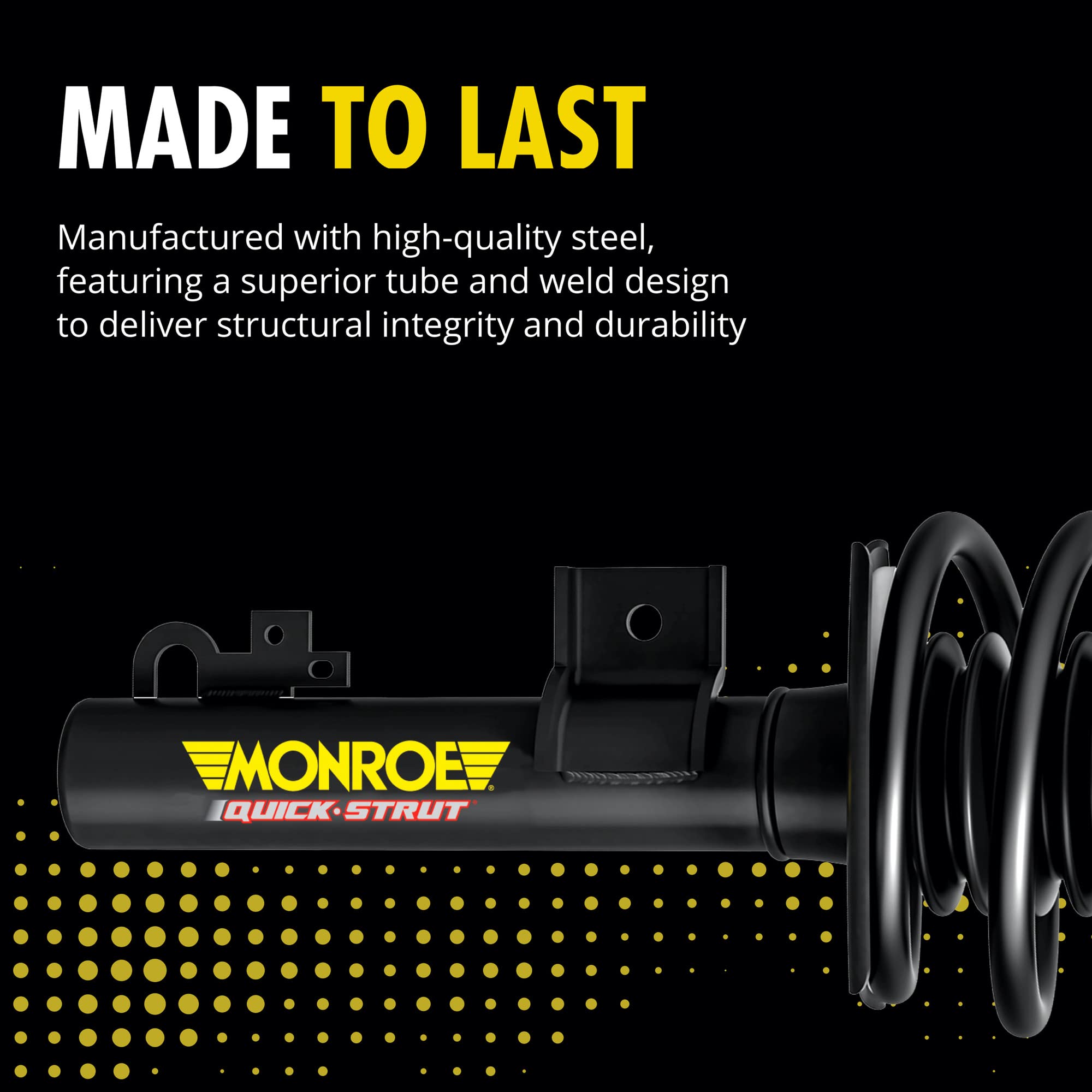 Monroe Quick-Strut 172511 Suspension Strut And Coil Spring Assembly For Dodge Journey