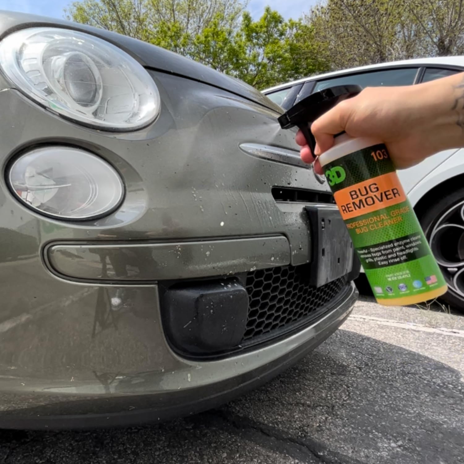 3D 3D Bug Remover - All Purpose Cleaner & Degreaser, 128 Fl Oz, Safe for Car Paint, Plastic, Metal, Chrome, Windows & Mirrors