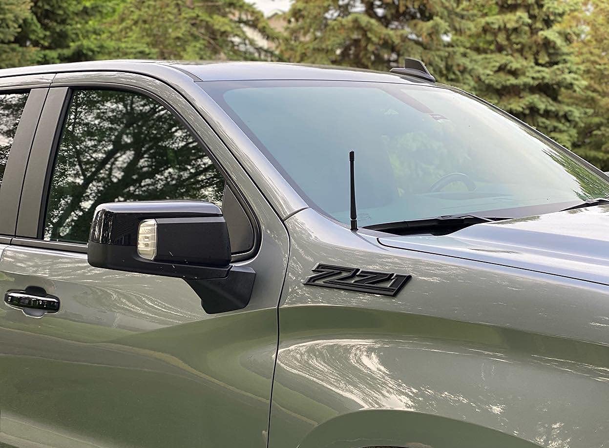 Yoaoo Z71 Emblems Side Decals Badges, All Black, OEM 2019-2024 Silverado Parts, Model CS202-2-Z71BKBK