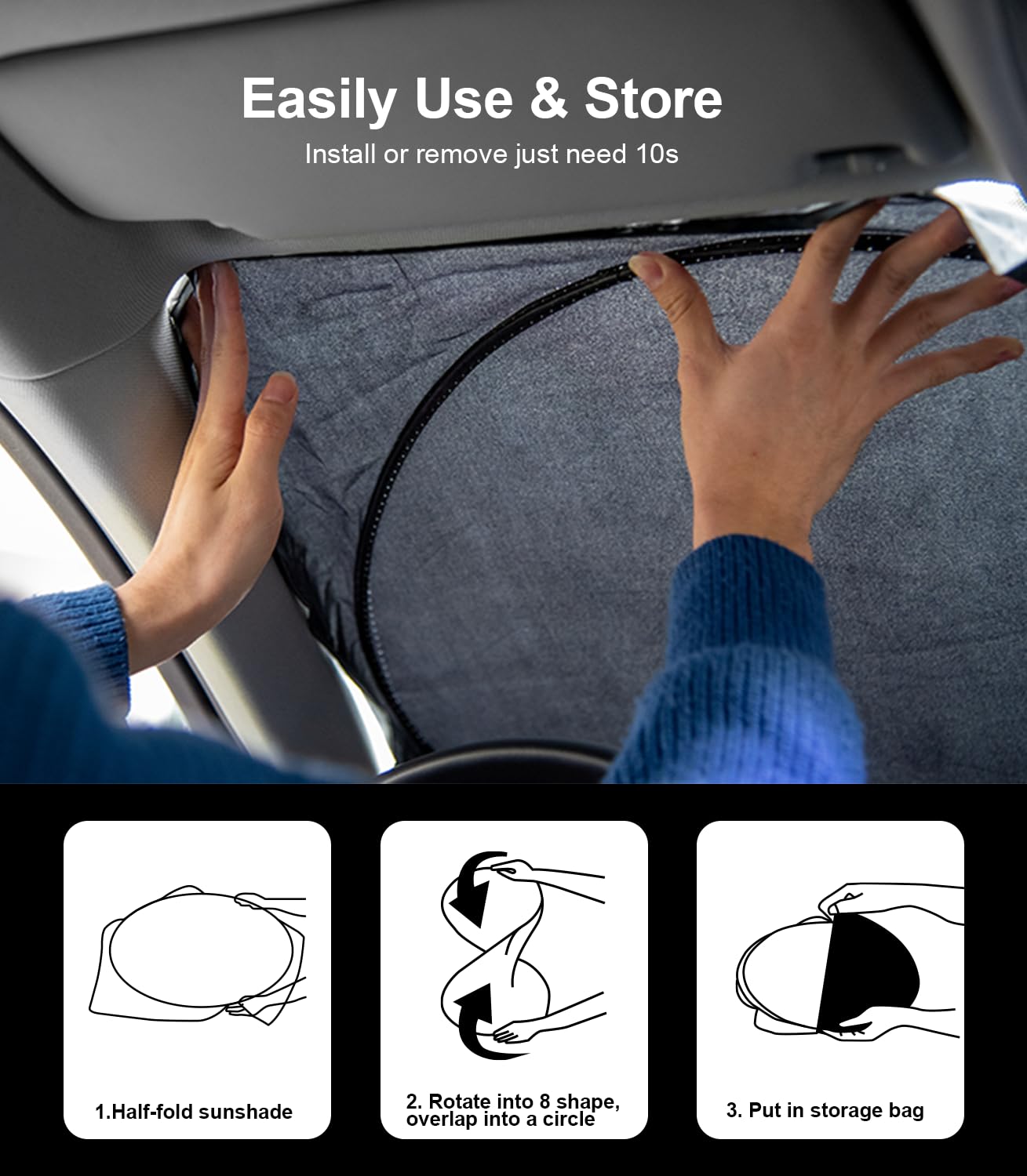 Custom Windshield Sunshade For Audi A4 A5 & S5 Rs5 2018-2022 2023 2024 2025 Front Window Shades Cover For Windshield Sun Visor S