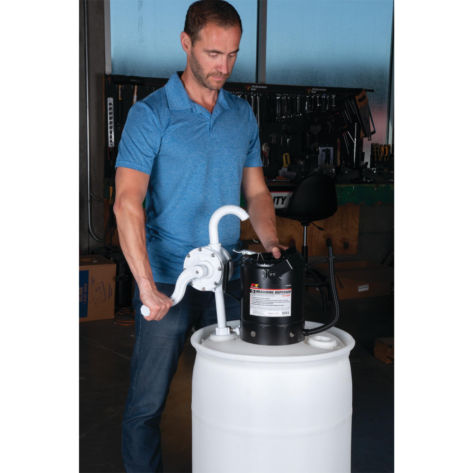 Performance Tool W54285 Def (Diesel Exhaust Fluid) Rotary Barrel Pump For 55 Gallon Drums