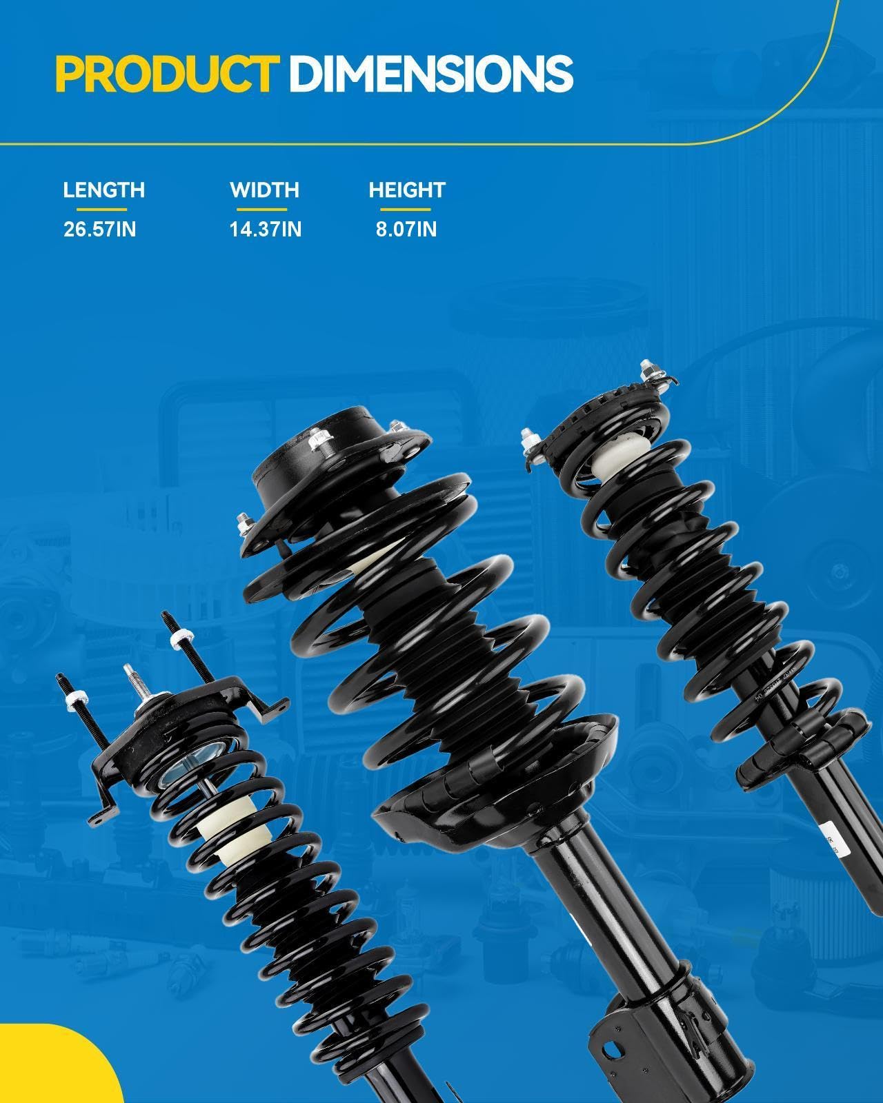 Philtop Front Struts For C30 2008-2013, C70 2008-2013, S40 2004-2011, V50 2005-2011, Shock Absorber Complete Suspension 172315+1