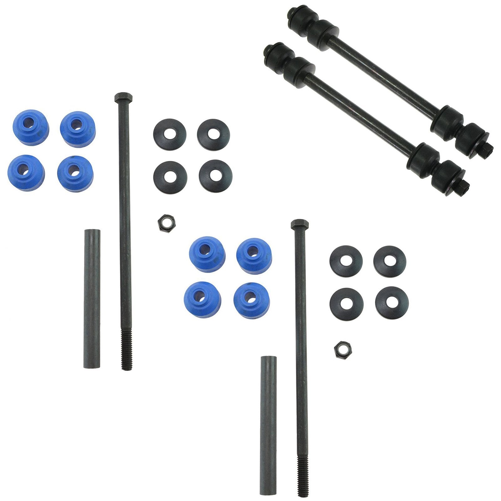 Trq Front & Rear Sway Bar Stabilizer Link Set Compatible With 2006-2010 Ford Explorer 2007-2010 Explorer Sport Trac Mercury Moun