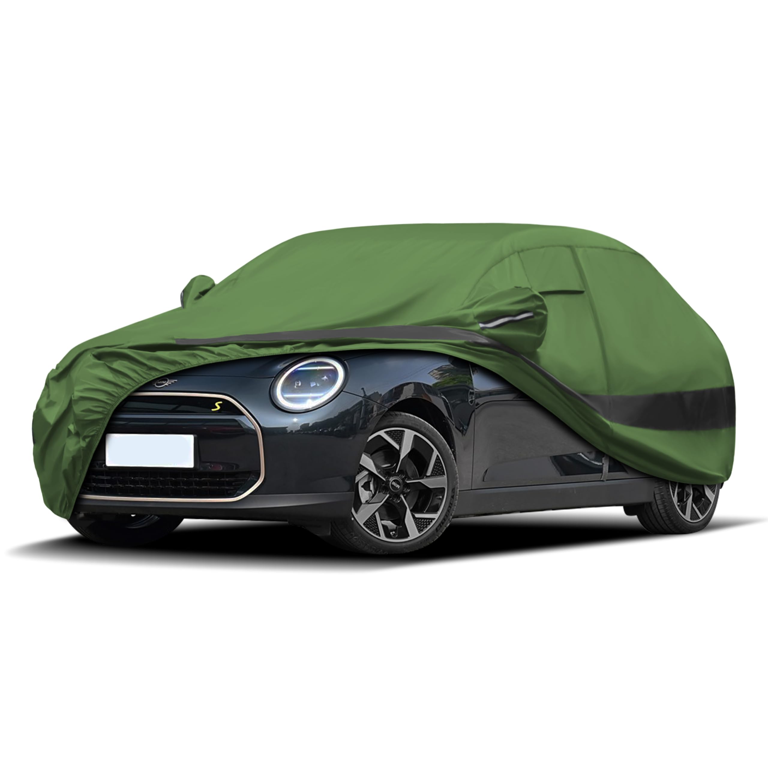 Jurmon Heavy Duty Outdoor Car Cover Compatible With Jeep Wrangler 2 Door,Waterproof All Weather For Automobiles, Outdoor Full Co