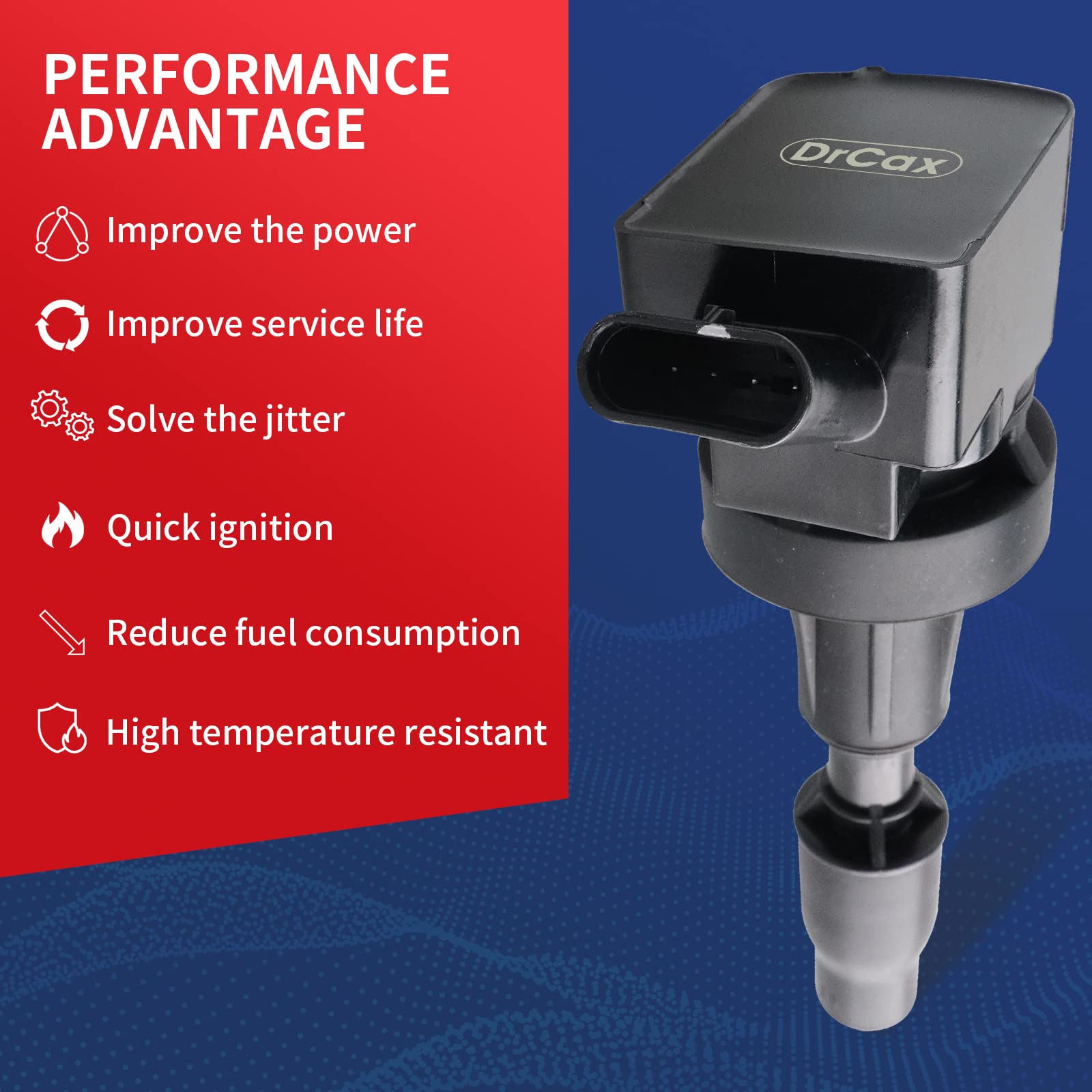 Drcax Oem Ignition Coil Uf817 27301-2B120 Compatible With Elantra 2017-2019 Sonata 2015-2019 Tucson 2016-2018 Kia Forte 2019-202