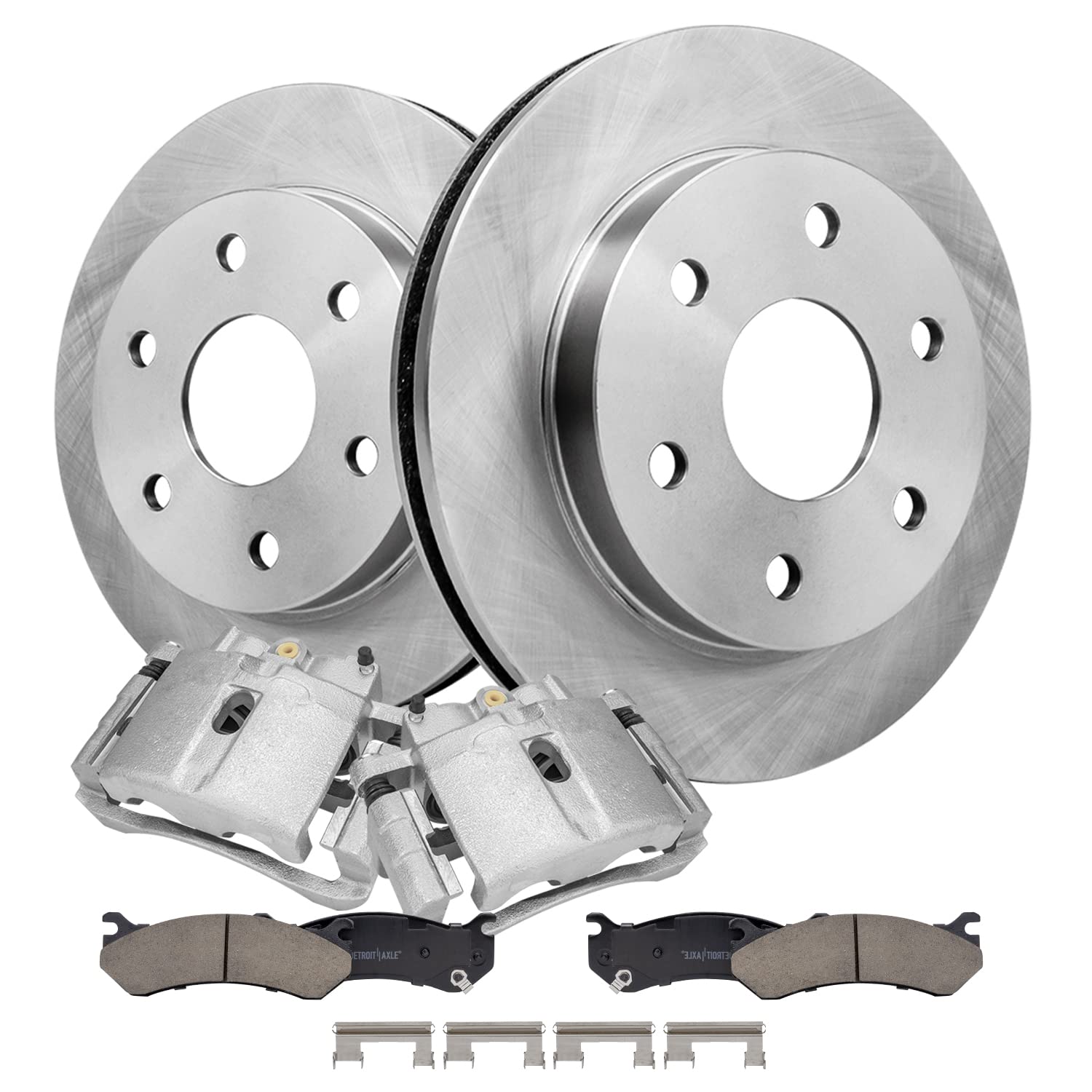 Detroit Axle - Front Brake Kit for Cadillac Escalade ESV EXT Chevrolet Astro Express Silverado 1500 GMC Yukon Safari, Disc Brake